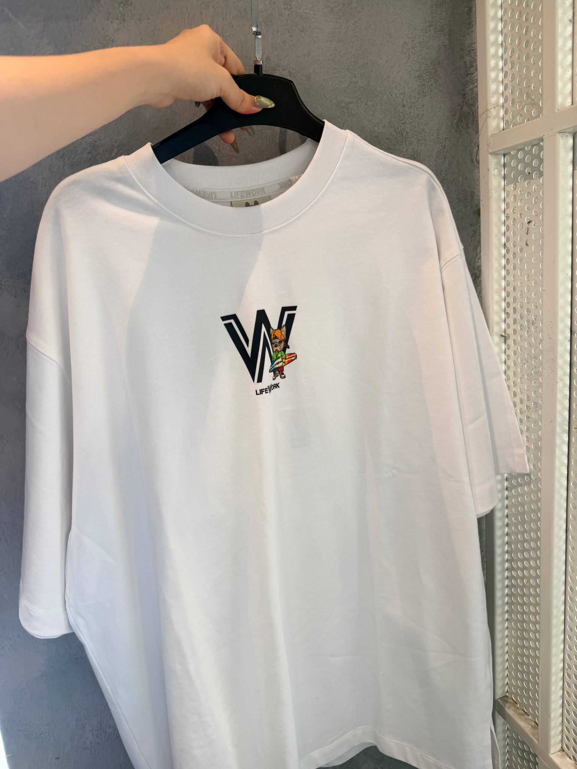 Áo Thun Life Work Leopard Hipdog White [LW212TS216]