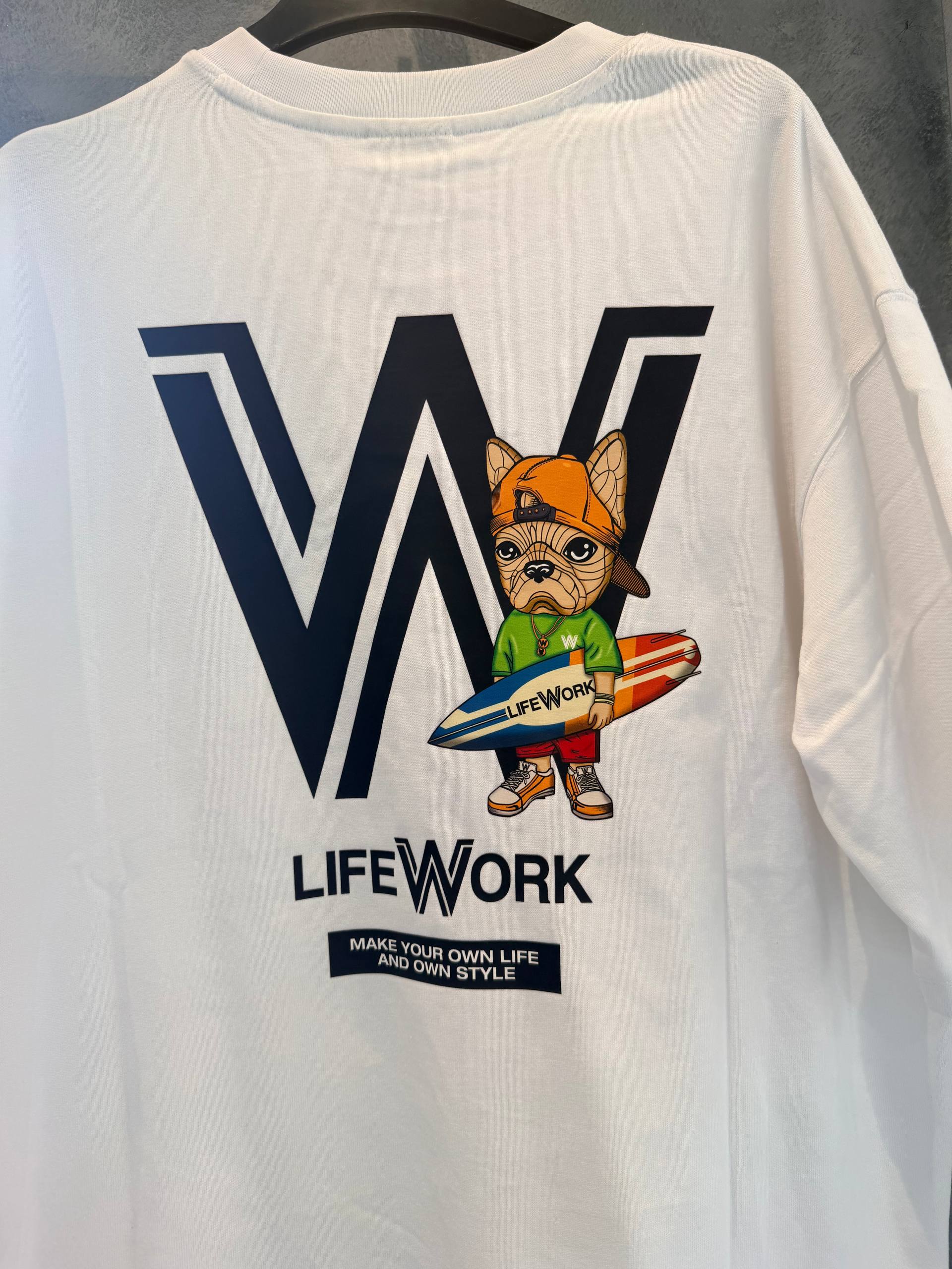 Áo Thun Life Work Leopard Hipdog White [LW212TS216]