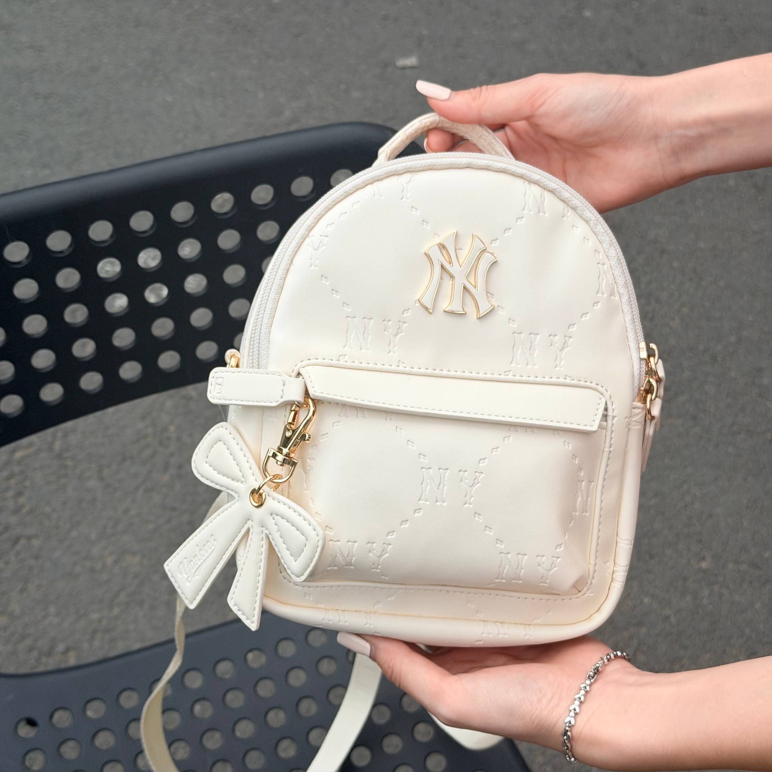 Balo MLB Backpack New York Yankees White