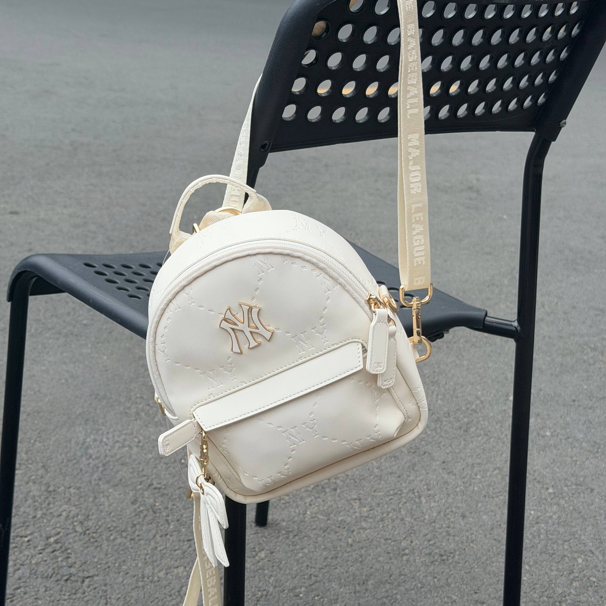 Balo MLB Backpack New York Yankees White