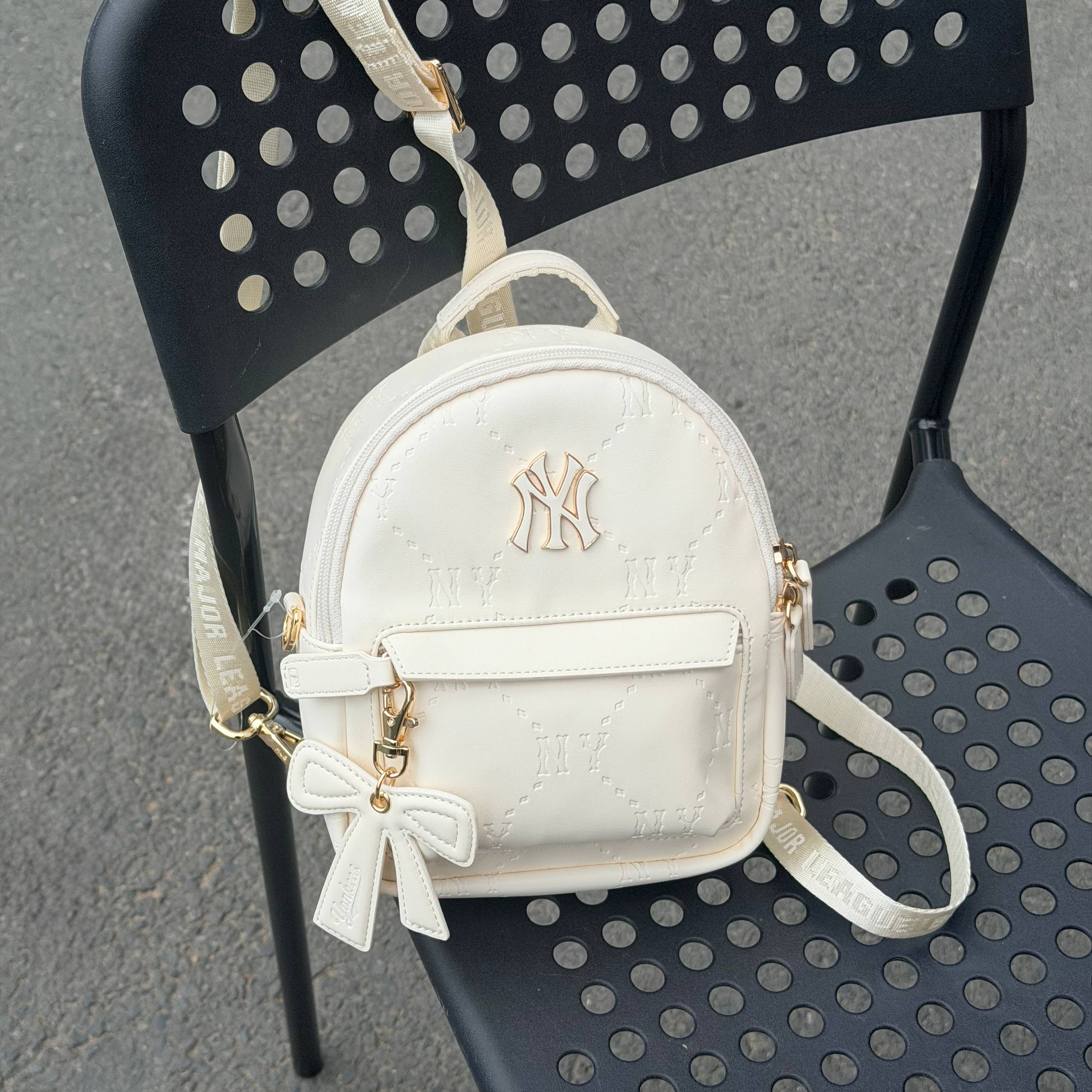 Balo MLB Backpack New York Yankees White