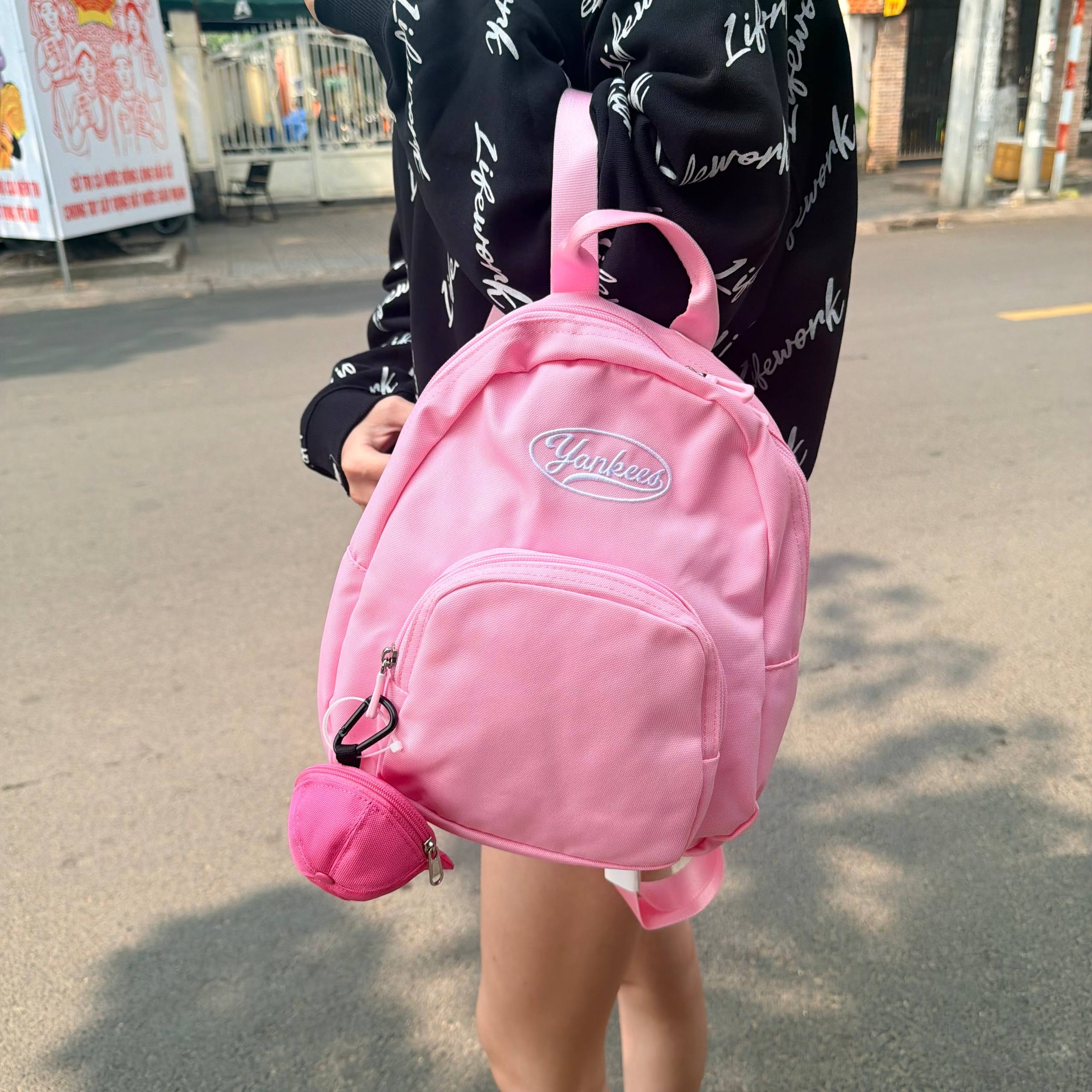 Balo MLB Rookie Mini Backpack New York Yankees Pink