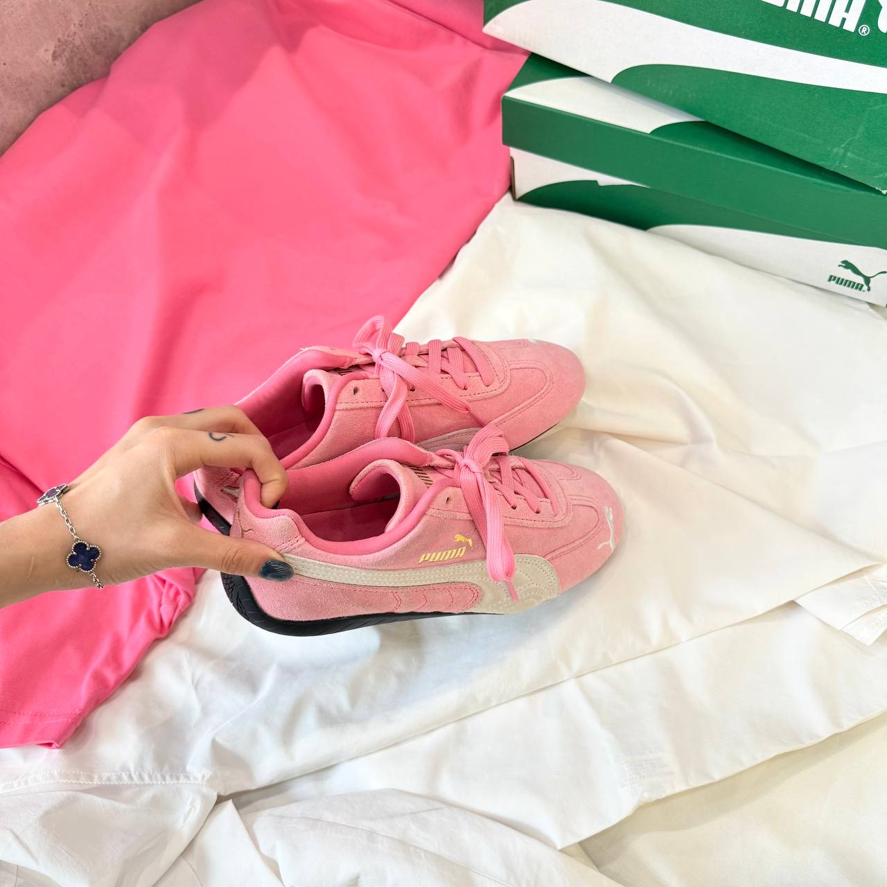 Giày Puma Speedcat OG ''Pink White'' [401698 05]