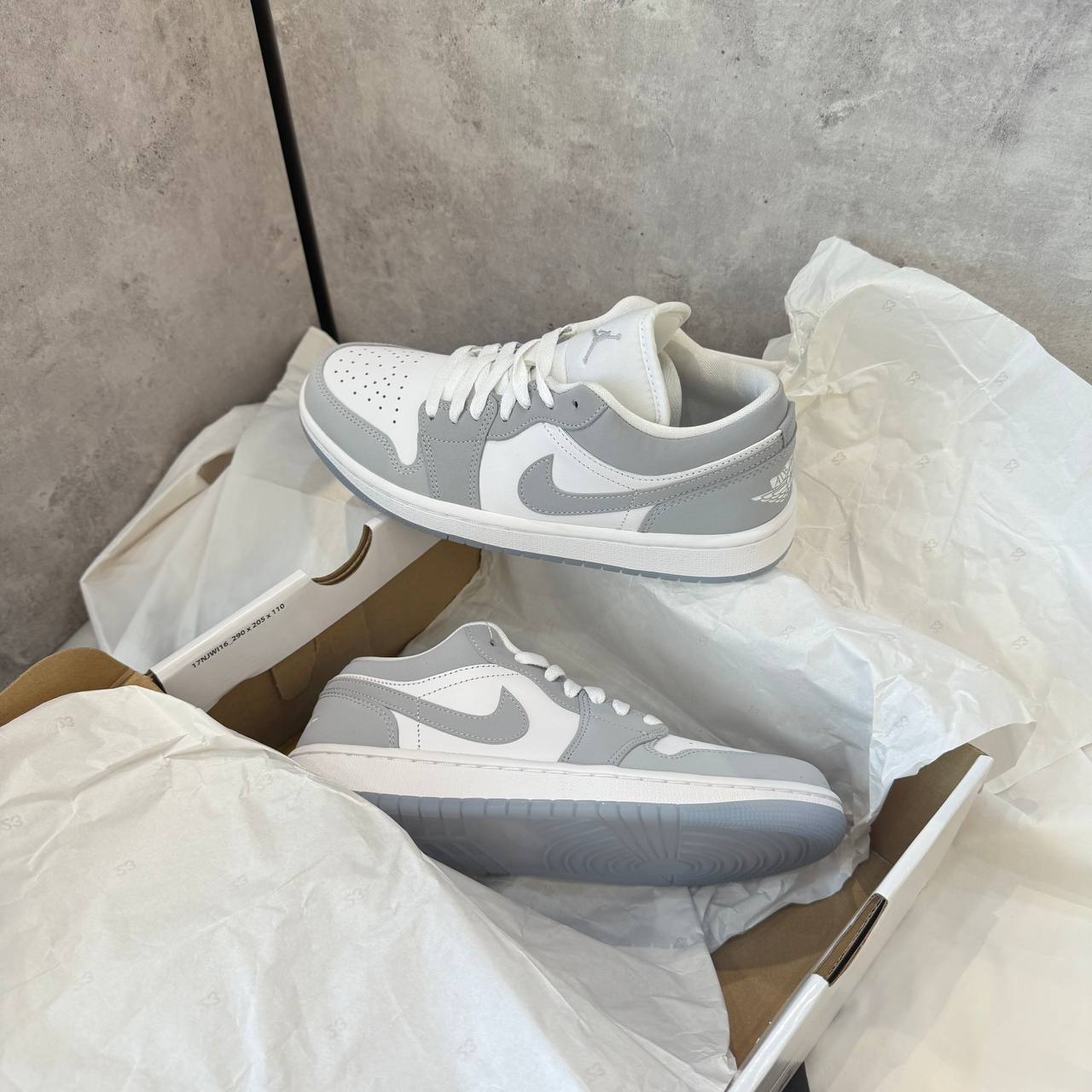 Giày Nike Air Jordan 1 Low White/Grey **[O] [DC0774 105]