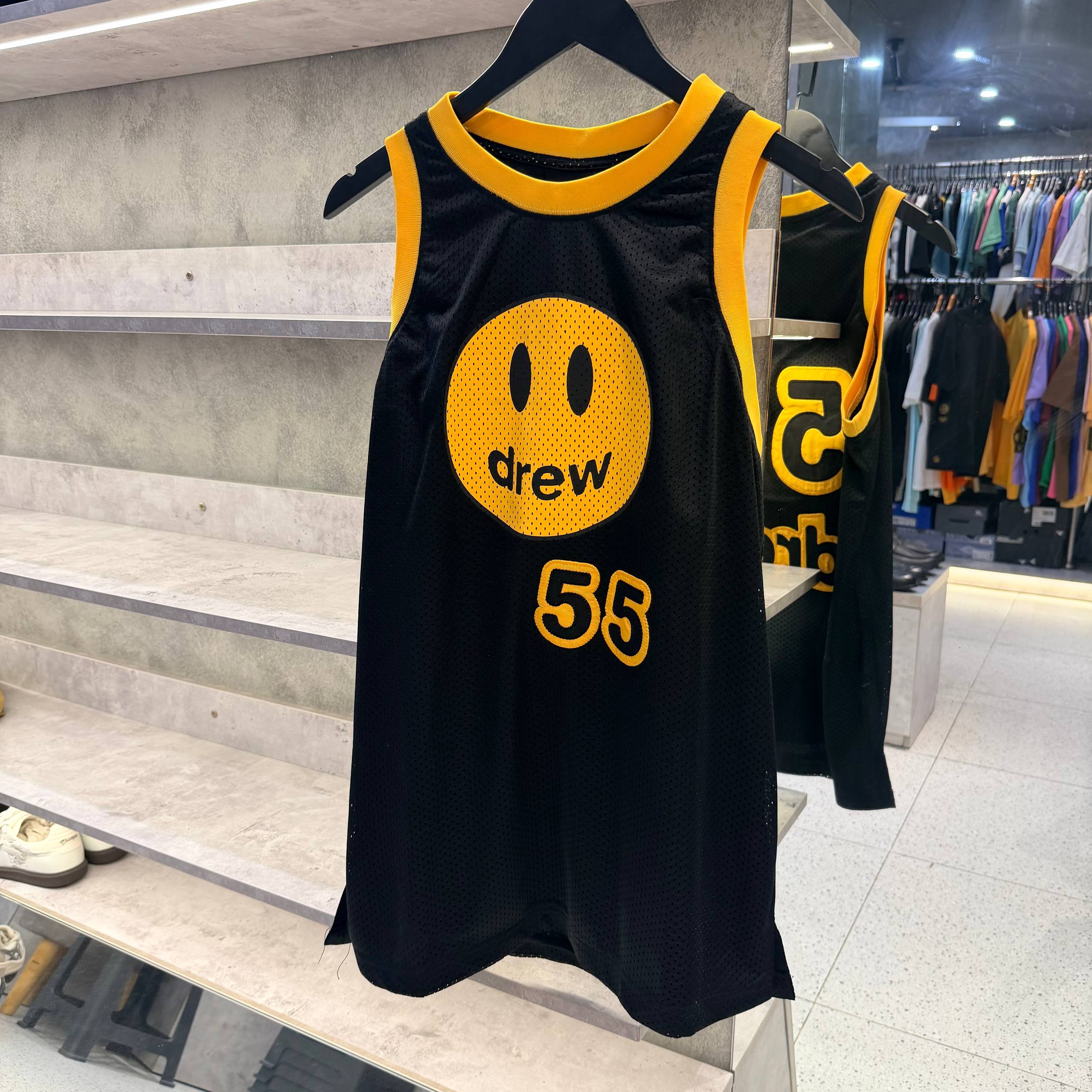 ÁO THUN TANK TOP DREW House Mesh Mascot Basketball Jersey 'Black' [ DH-M4163-MCBK ]