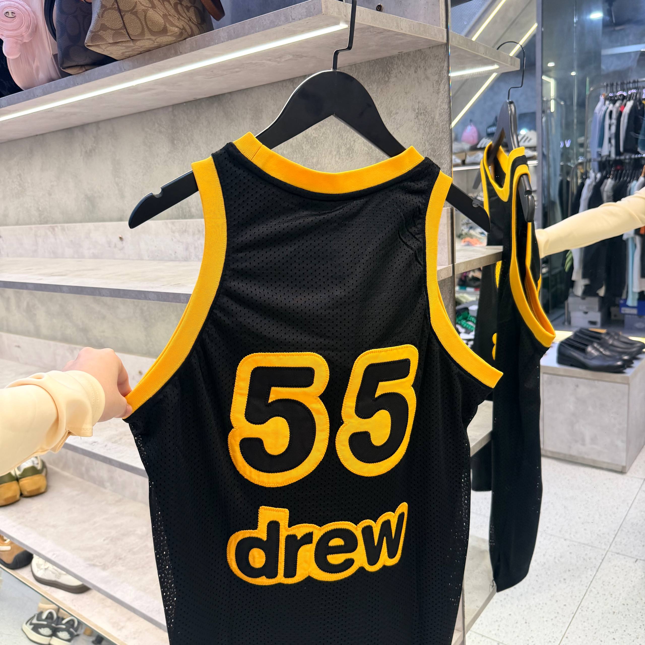 ÁO THUN TANK TOP DREW House Mesh Mascot Basketball Jersey 'Black' [ DH-M4163-MCBK ]