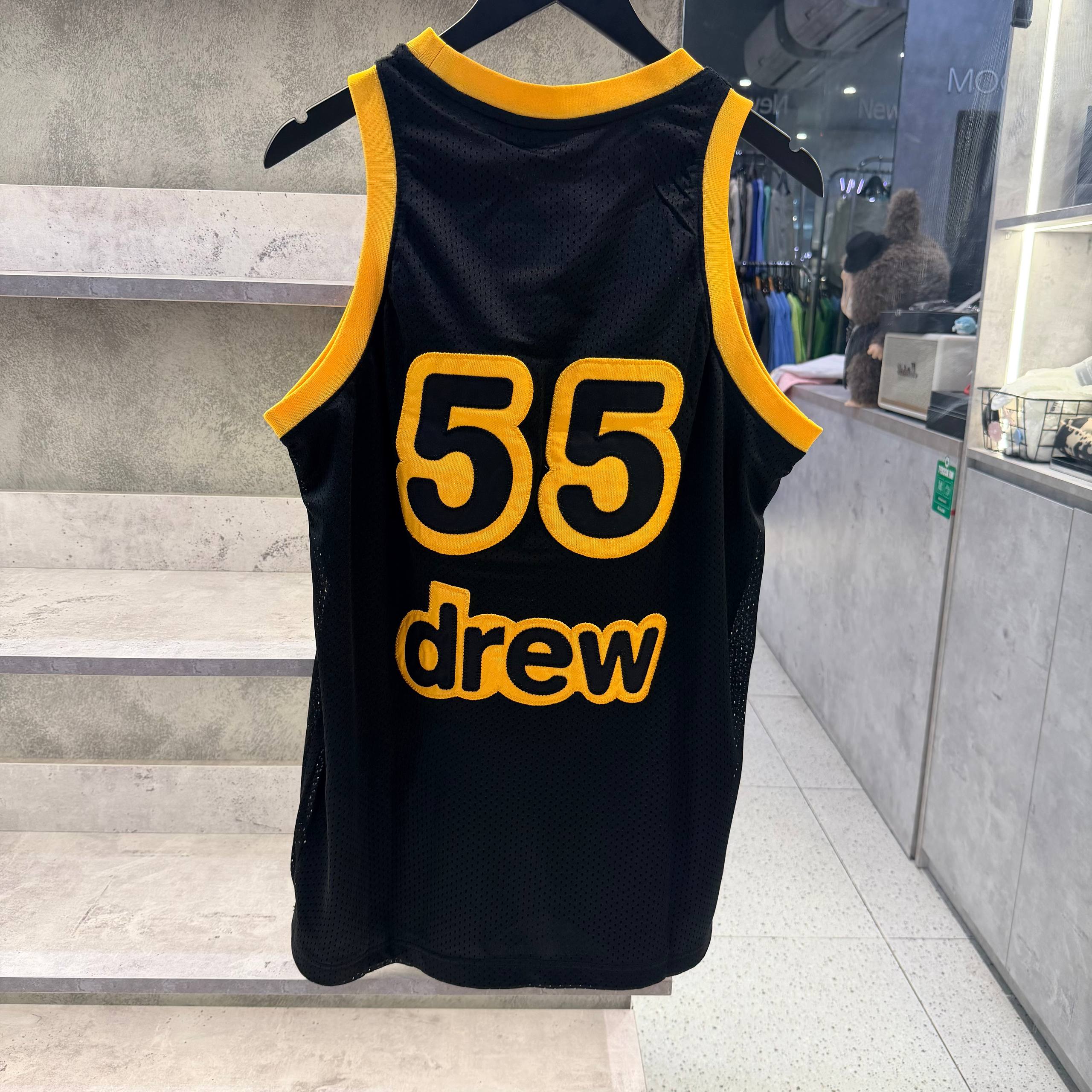 ÁO THUN TANK TOP DREW House Mesh Mascot Basketball Jersey 'Black' [ DH-M4163-MCBK ]
