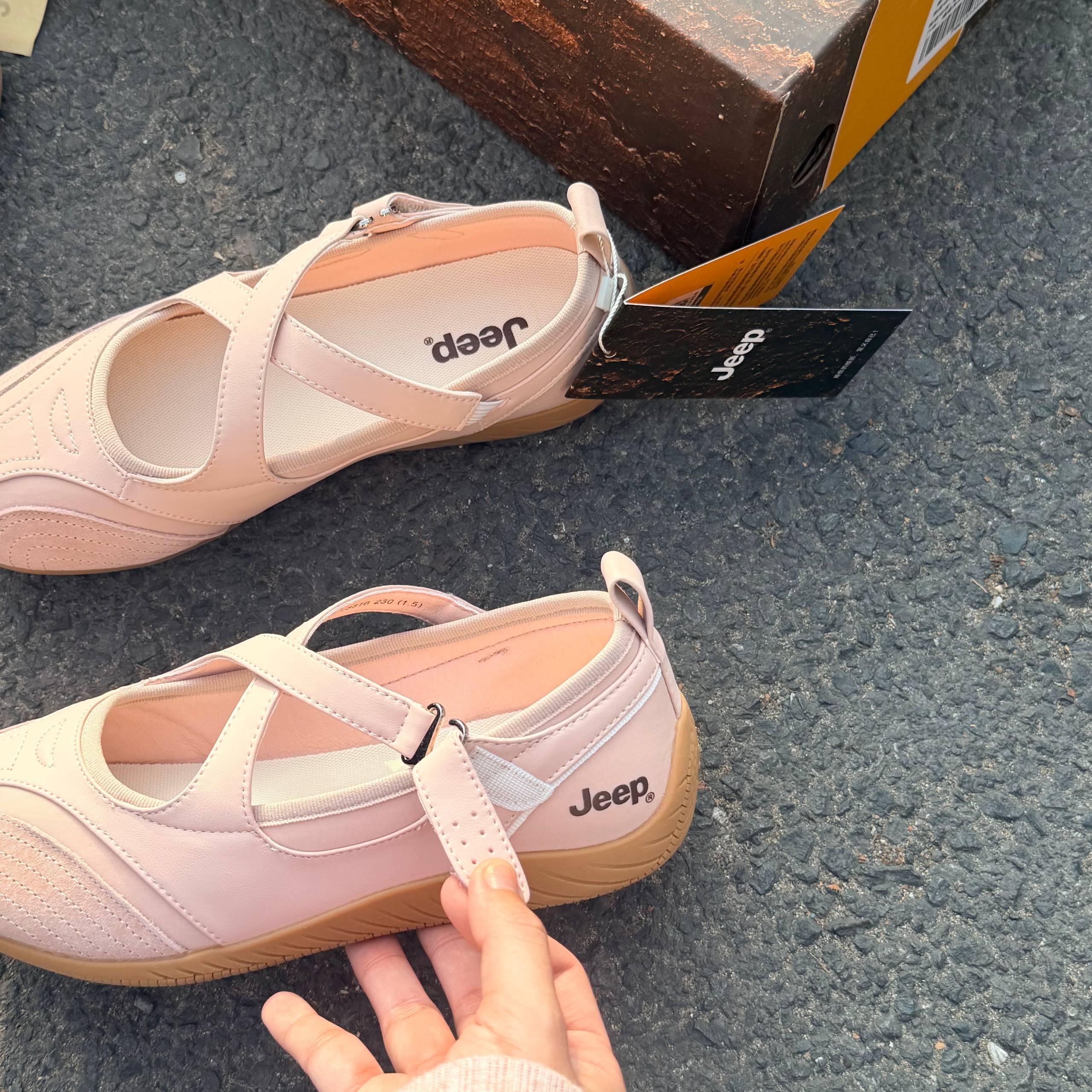 Giày Jeep Vintage Mary Jane Toe Ballet Pink P661W13310