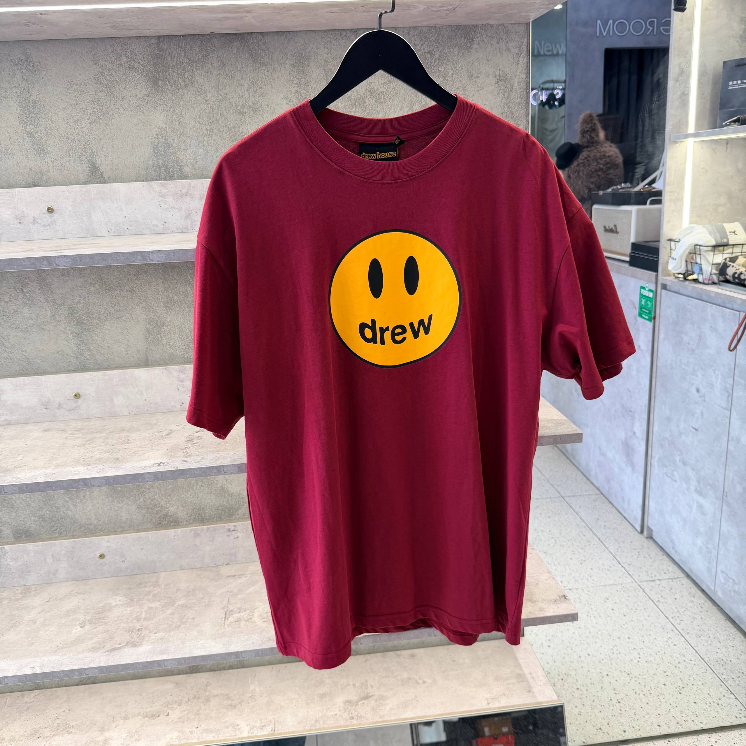 Áo Thun Drew House Mascot SS Tee Burgundy [DH-HJ2121-MCBG]
