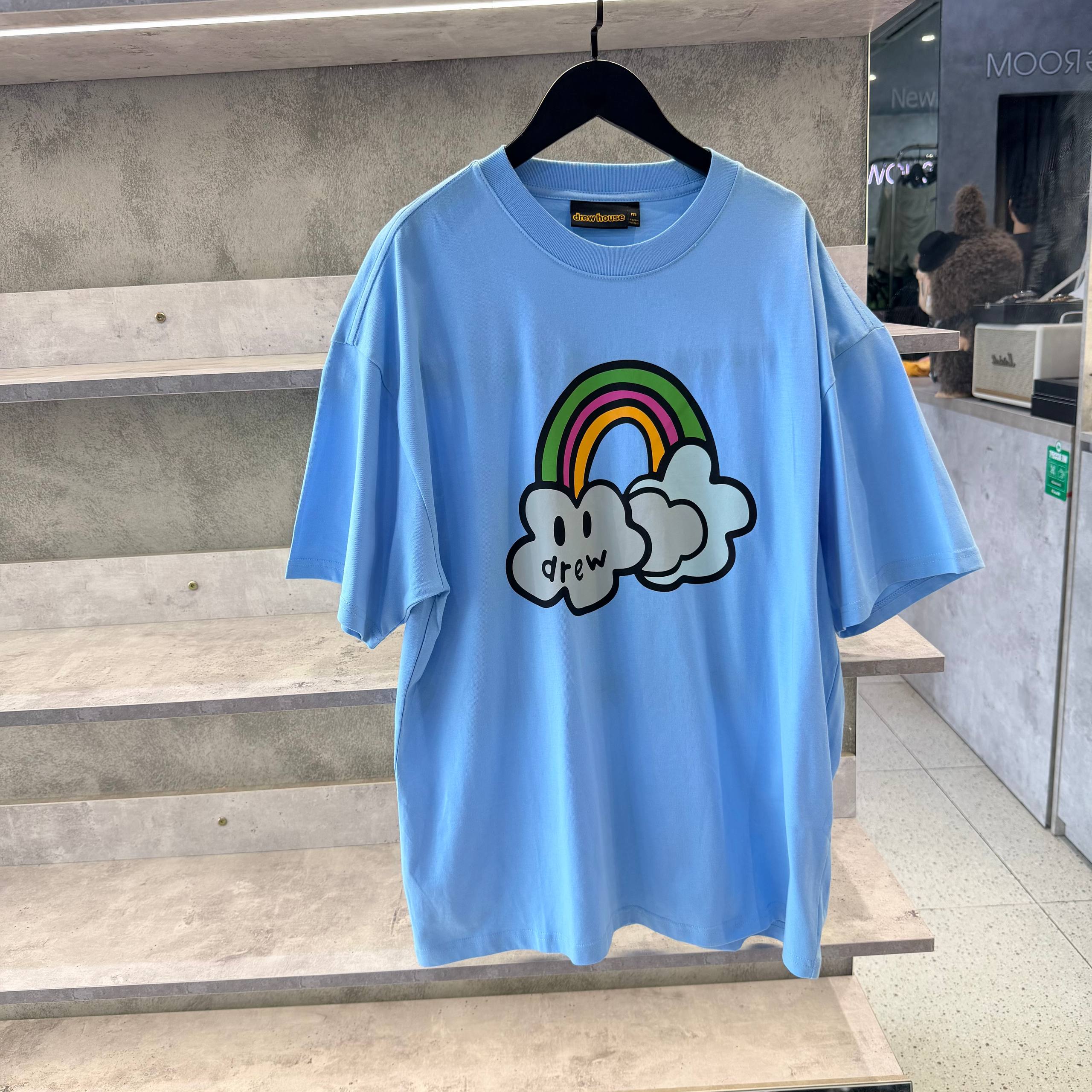 Áo Thun Drew House Bowie Tee Pacific Blue [DH-HJ2121-BOPB]