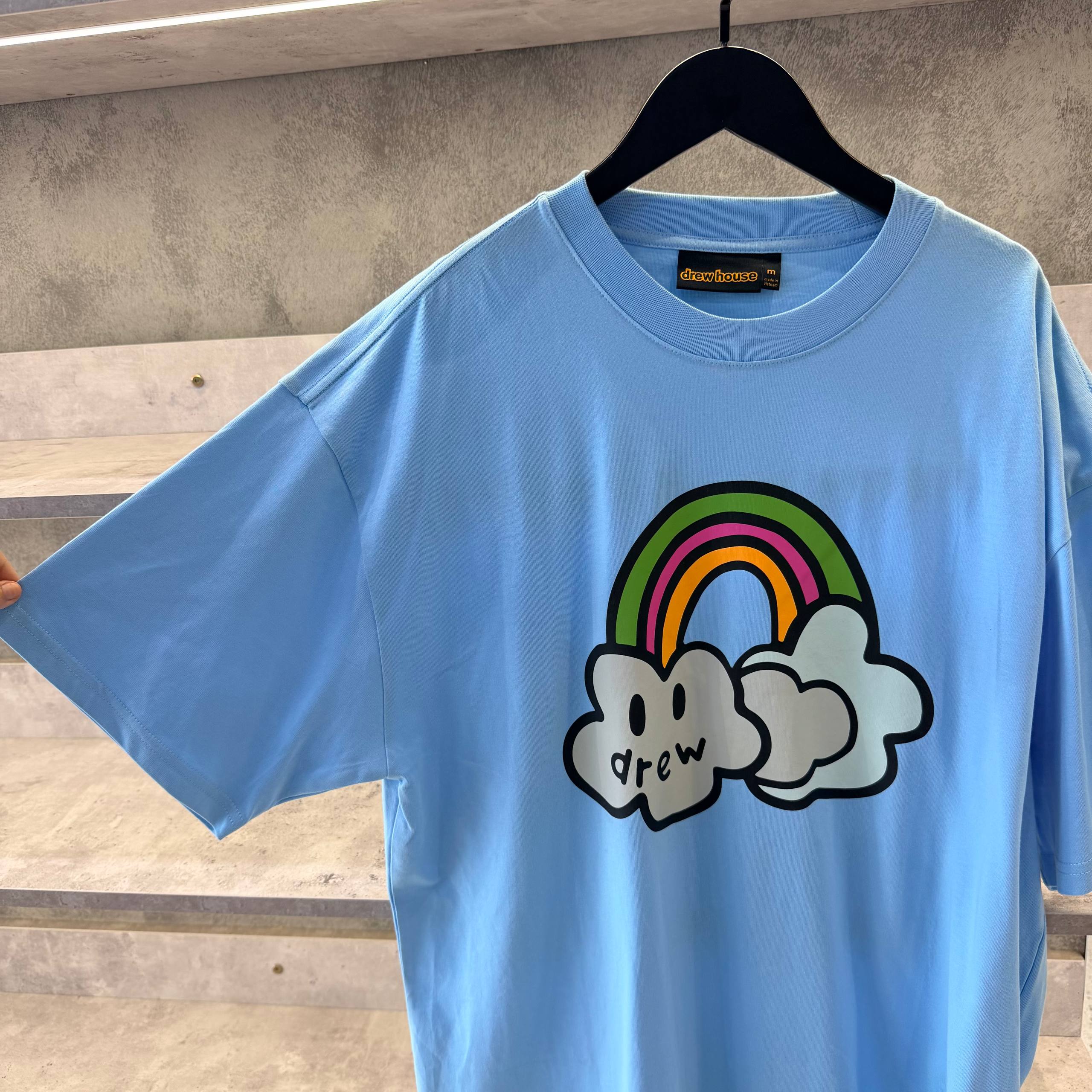 Áo Thun Drew House Bowie Tee Pacific Blue [DH-HJ2121-BOPB]