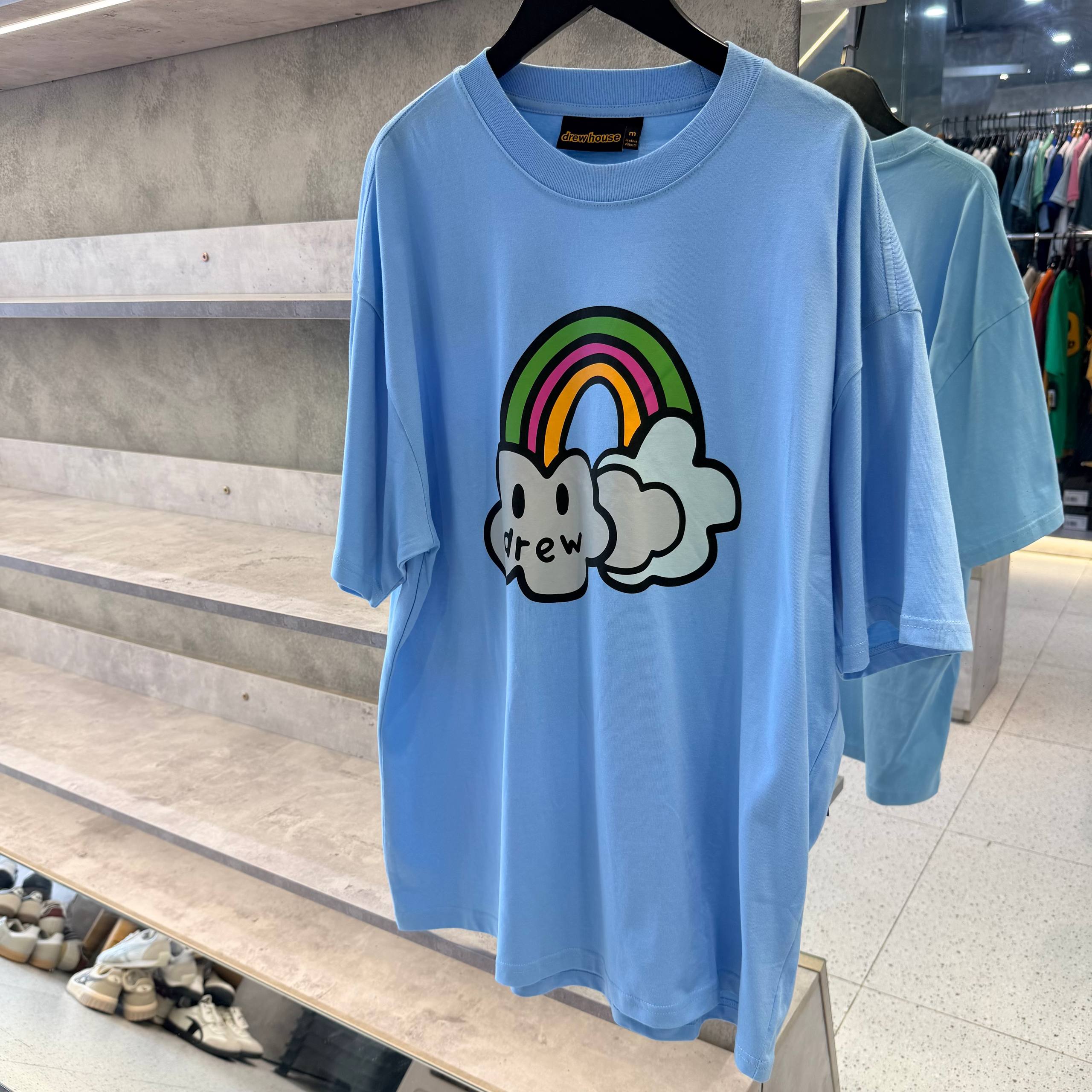 Áo Thun Drew House Bowie Tee Pacific Blue [DH-HJ2121-BOPB]