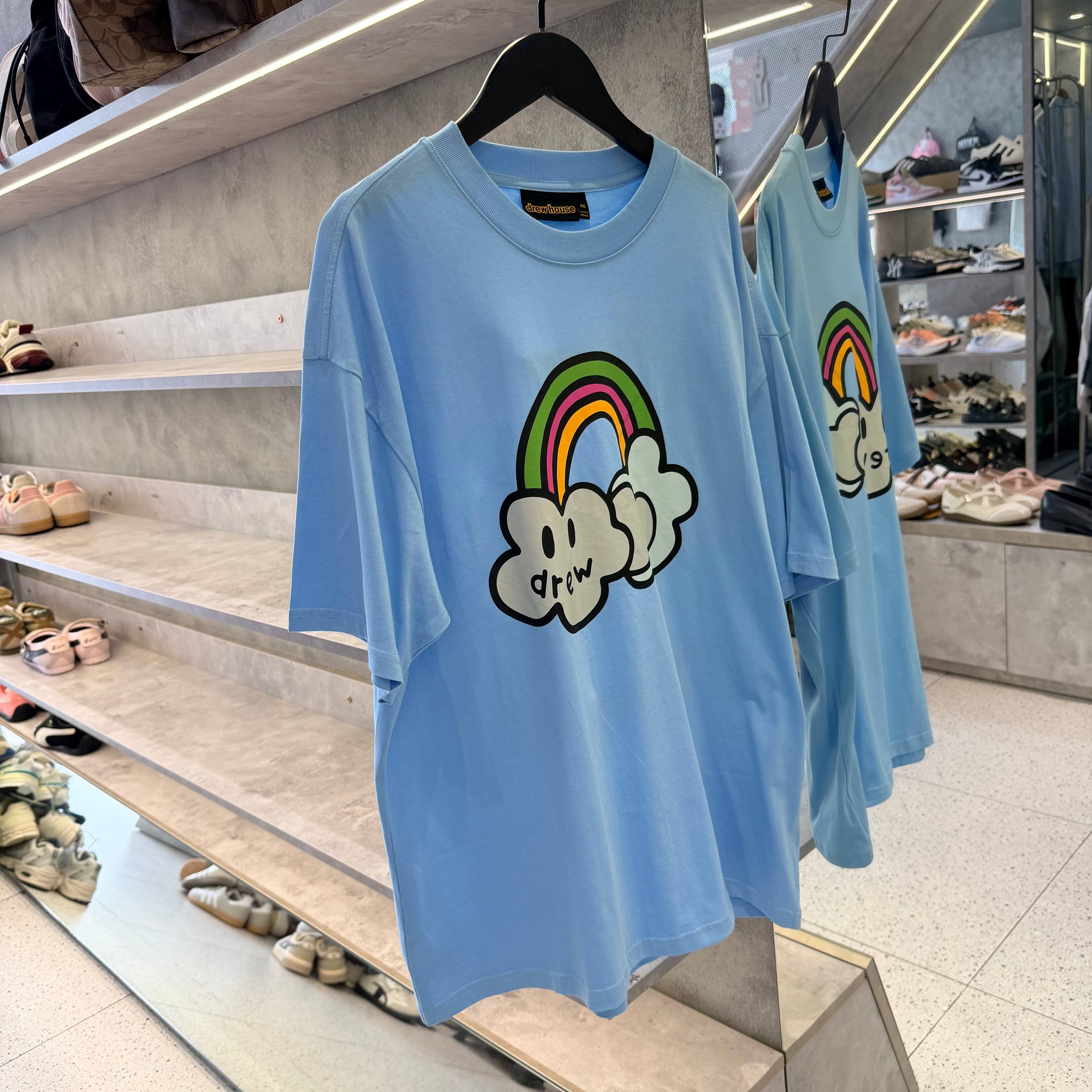 Áo Thun Drew House Bowie Tee Pacific Blue [DH-HJ2121-BOPB]