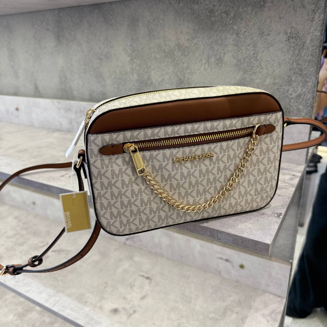 Túi Đeo Chéo Michael Kors MK Jet Set Large Logo Crossbody Bag