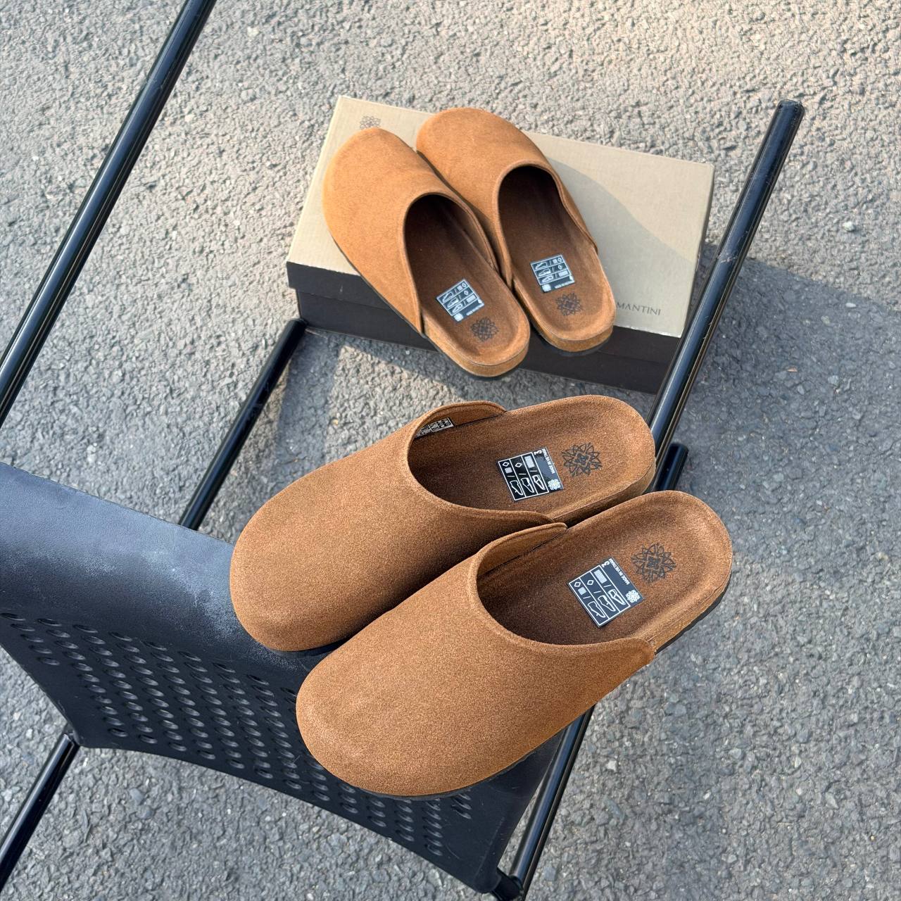 Dép Francis Mantini TerraMonte Mule Clog ''Mocha Brown''