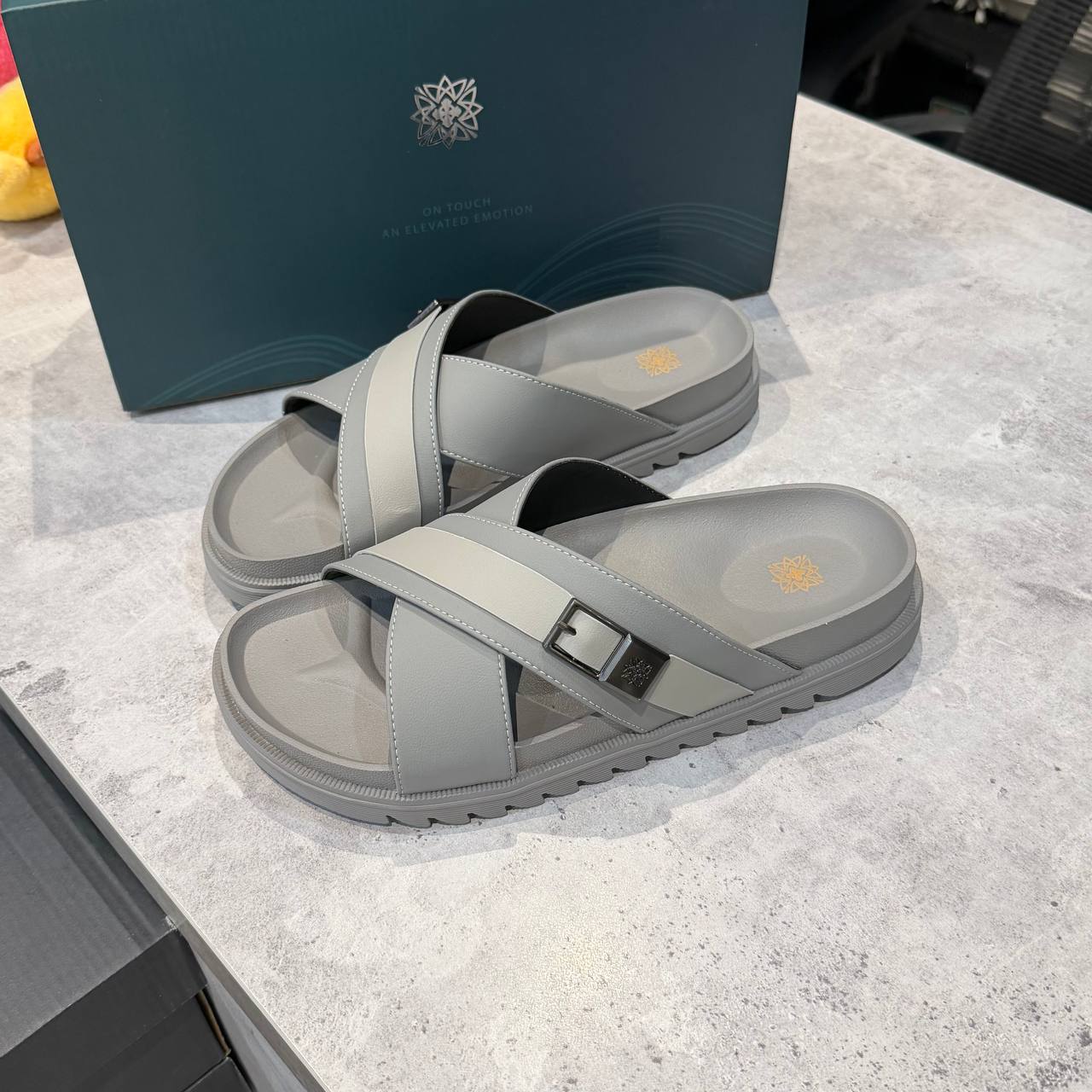 Dép Francis Mantini Birken Velar Crossover Sandal Grey - V