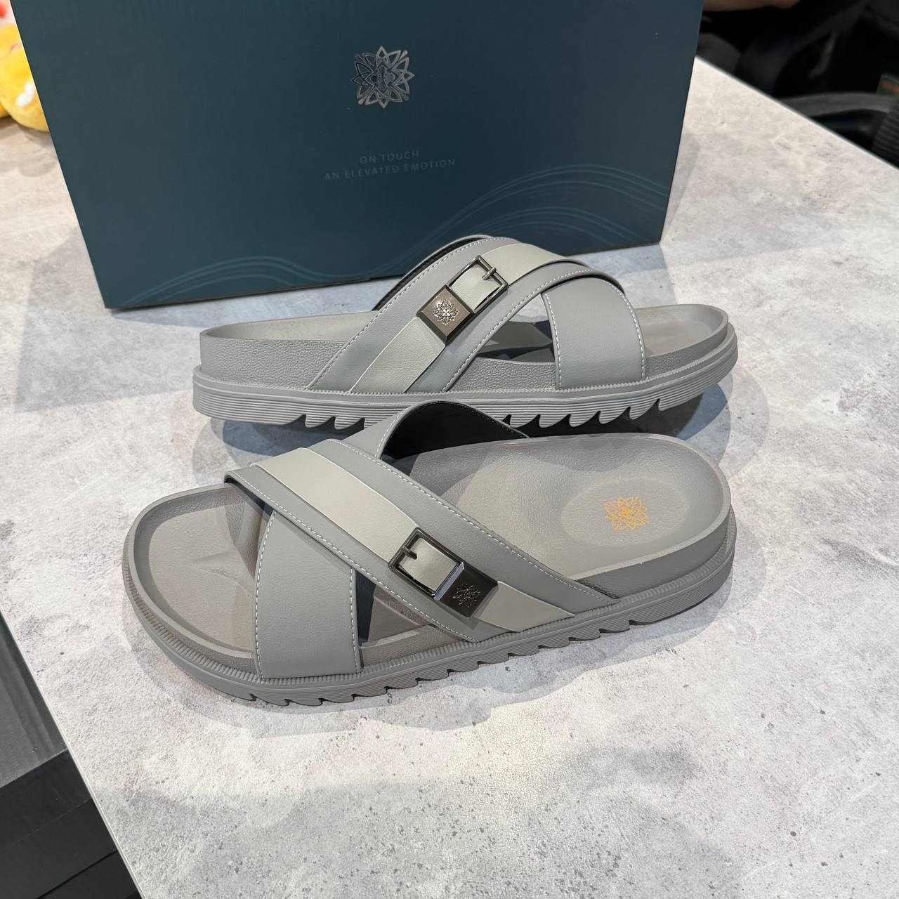 Dép Francis Mantini Birken Velar Crossover Sandal Grey - V