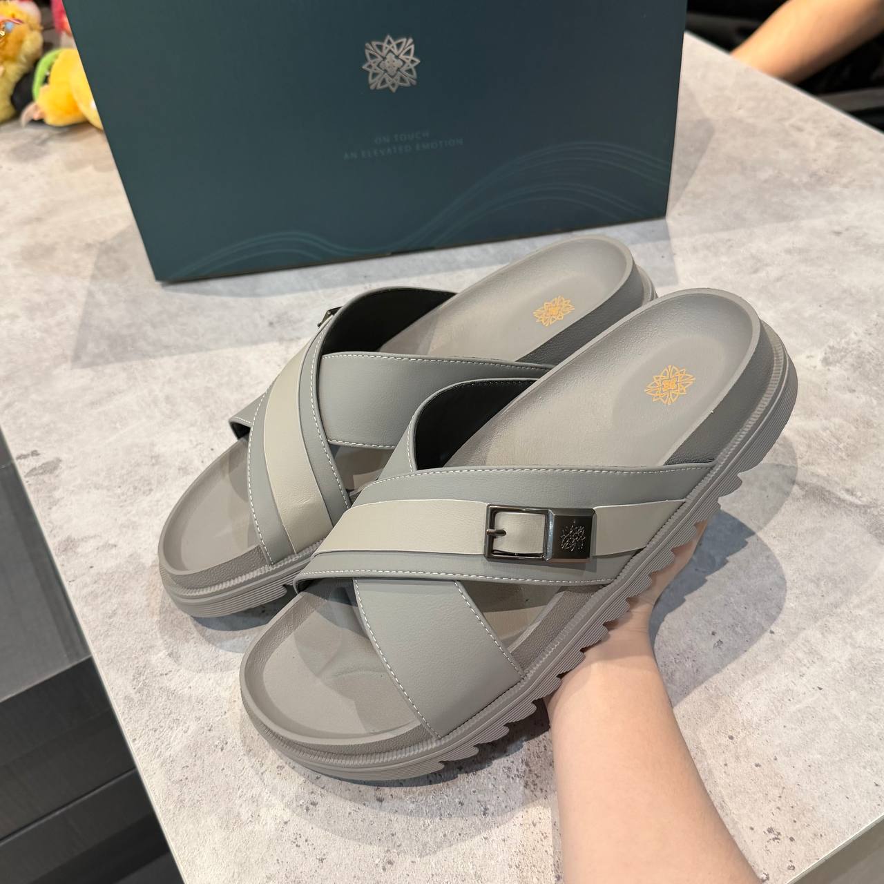 Dép Francis Mantini Birken Velar Crossover Sandal Grey - V