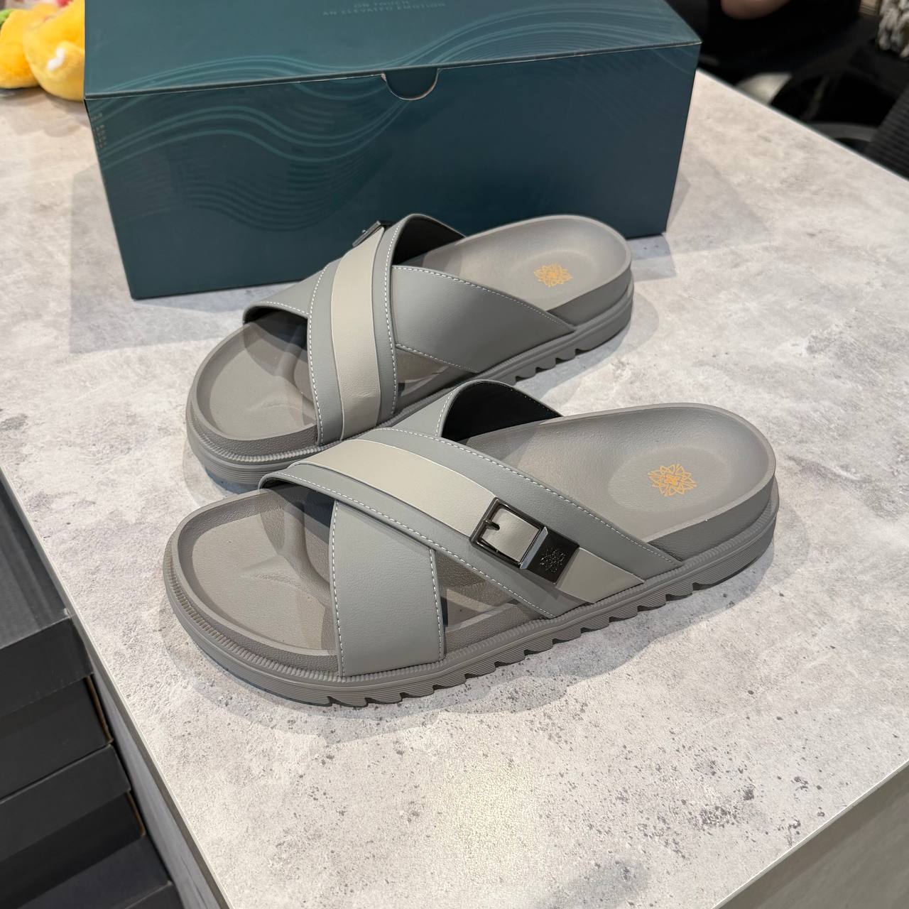 Dép Francis Mantini Birken Velar Crossover Sandal Grey - V