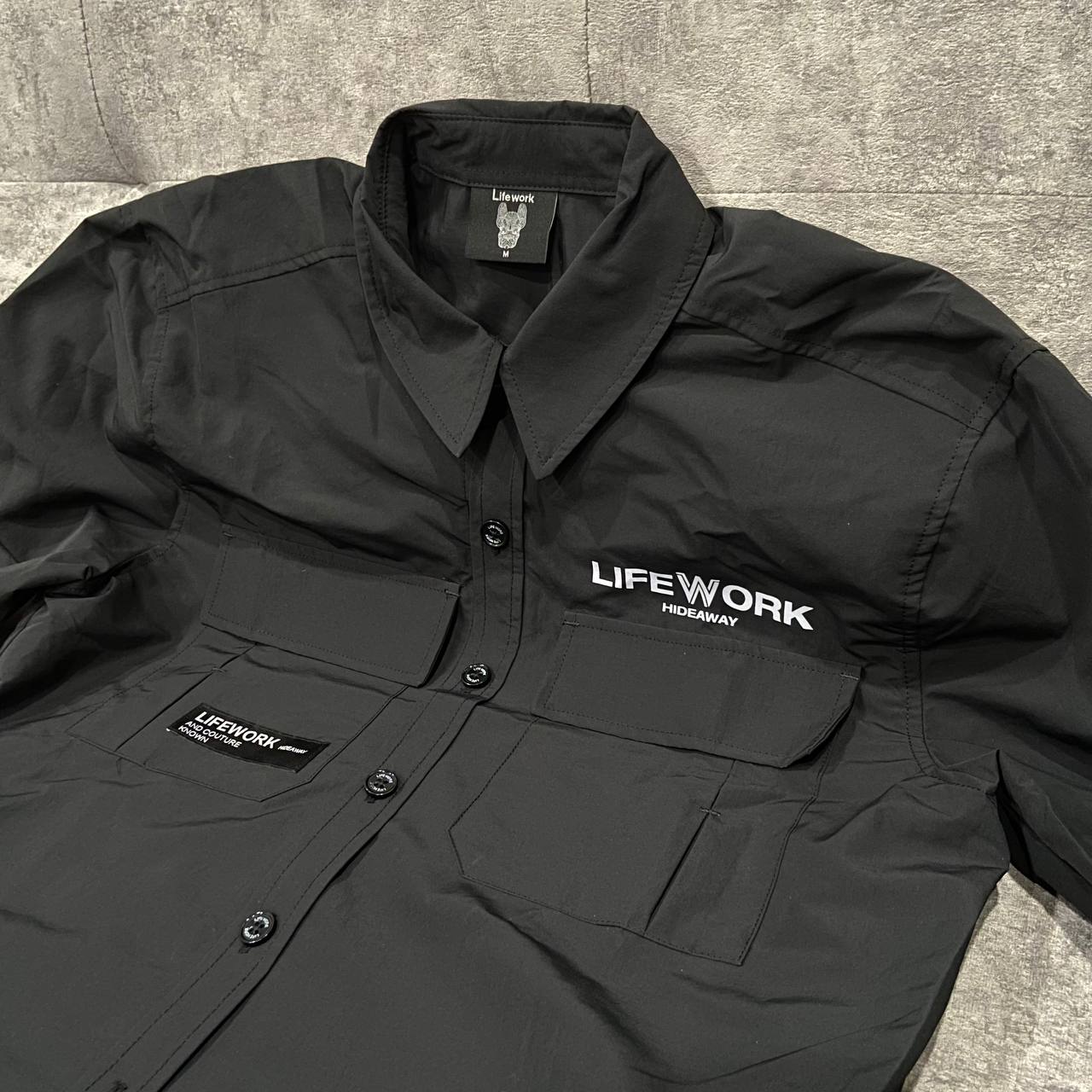 Áo Sơ Mi LifeWork Logo Two-Pocket Shirt Black LW245SR305