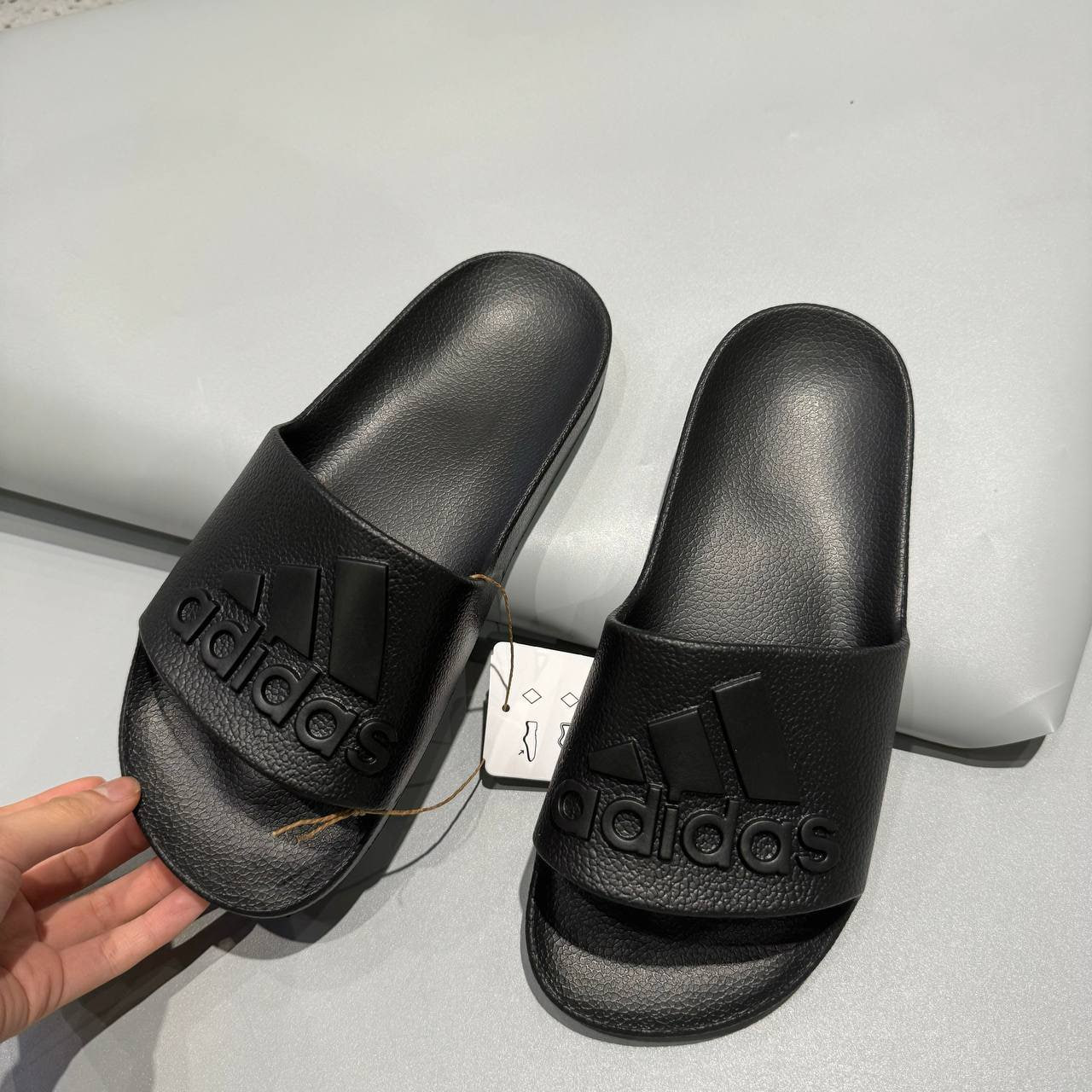 Dép Adidas Adilette Aqua Slides ''Core Black'' [IF7371]