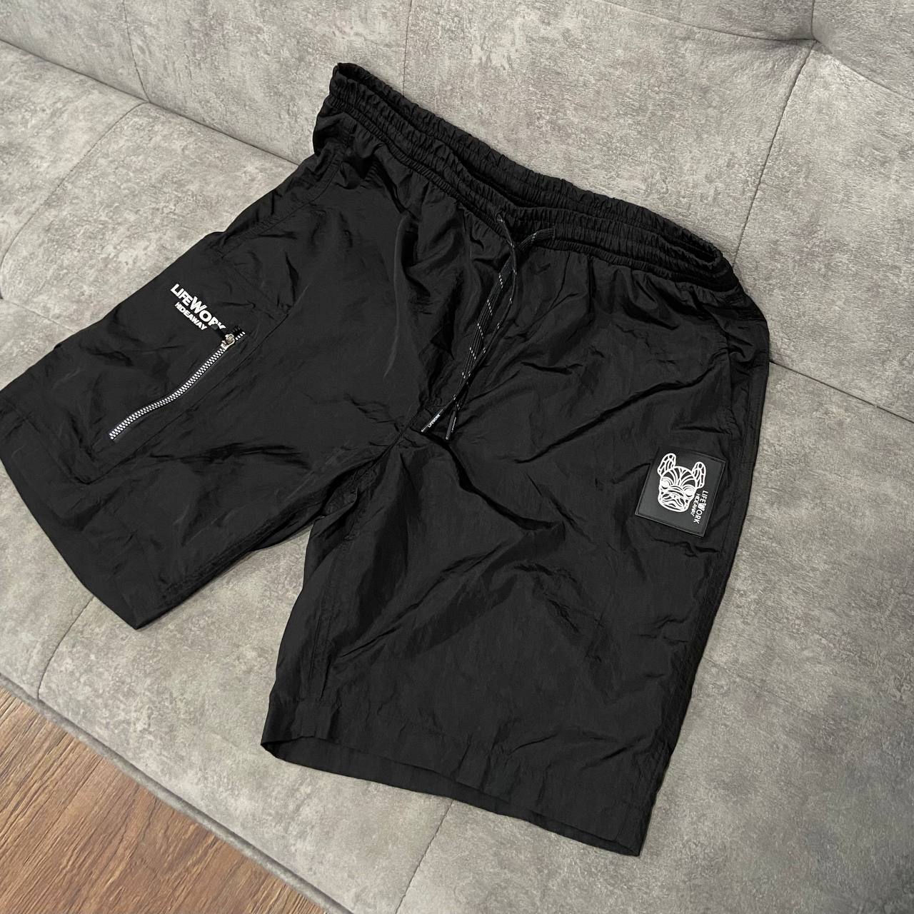 Quần Short LIFE WORK Black ZIP