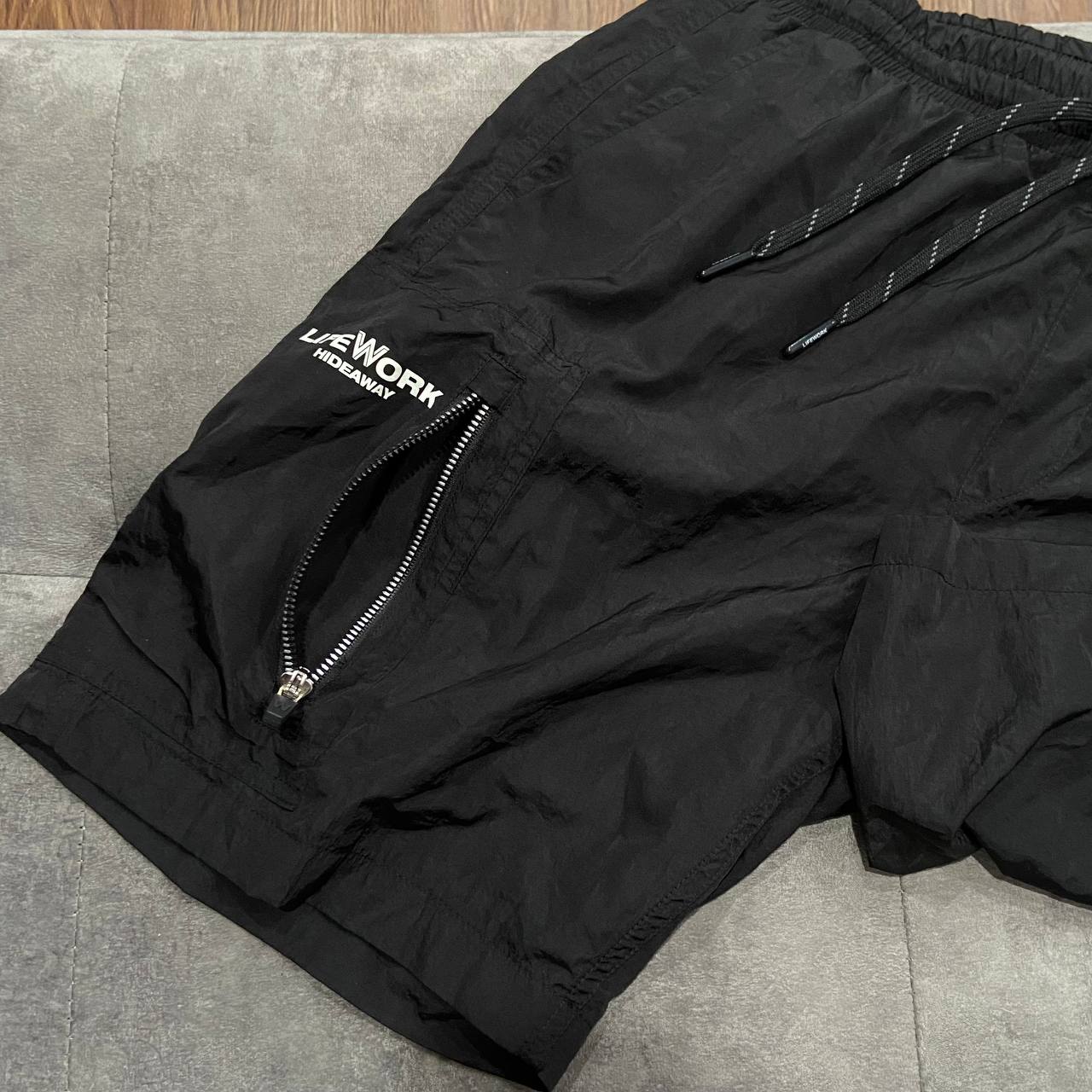 Quần Short LIFE WORK Black ZIP