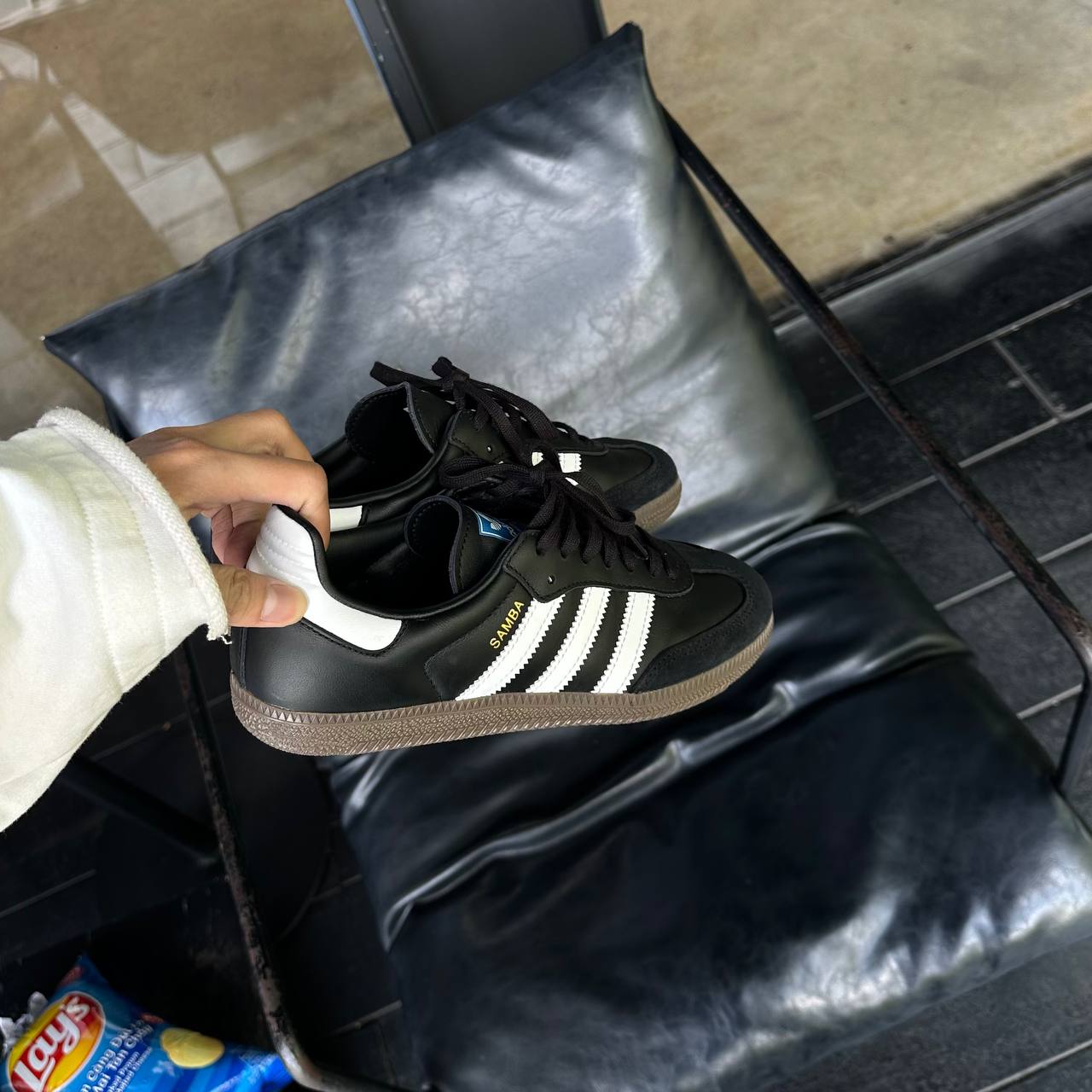 Giày Adidas Samba OG ‘Black Gum’ [B75807]