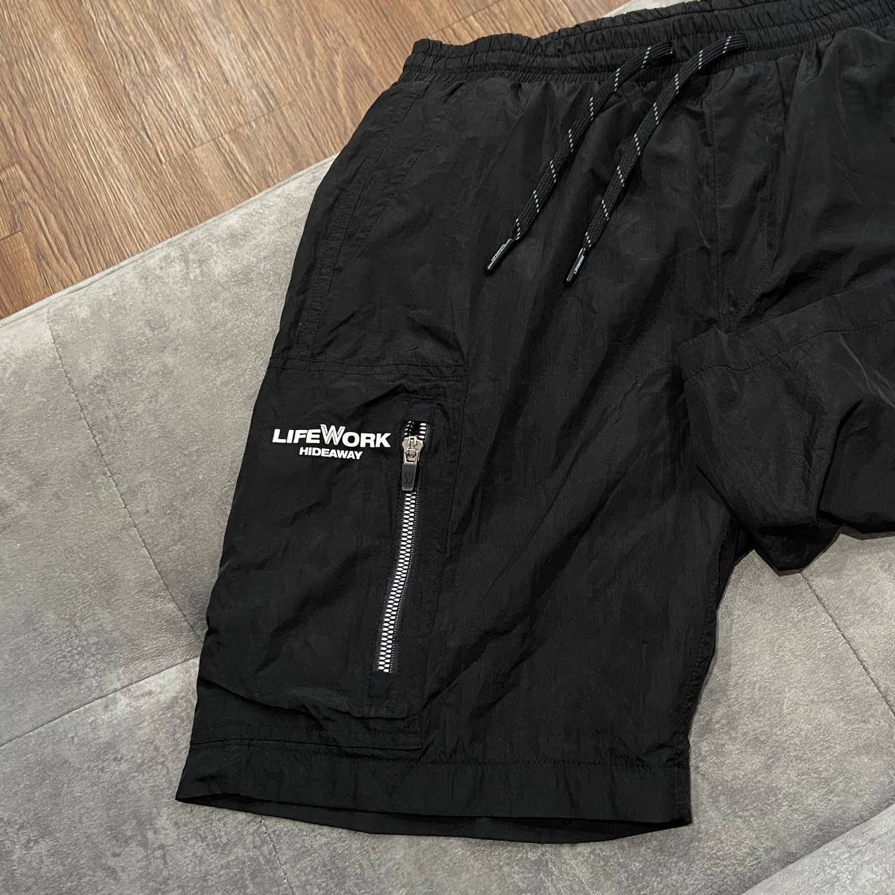 Quần Short LIFE WORK Black ZIP