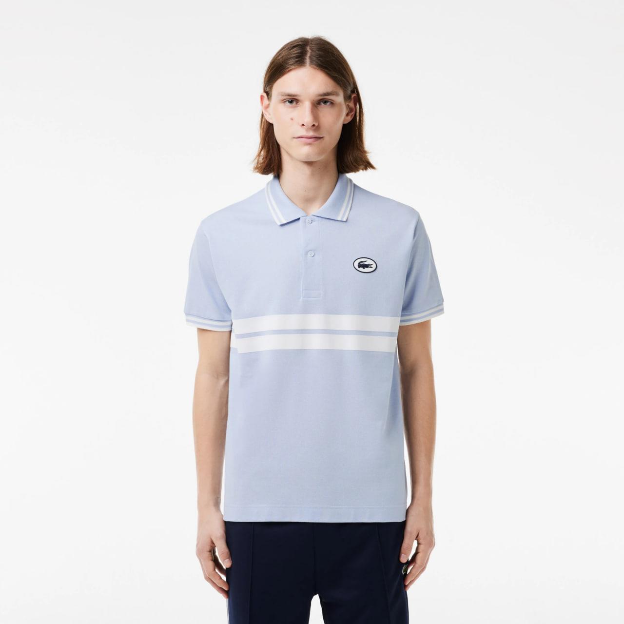 Áo Polo Lacoste Polera Original Blue White [Ph7447]