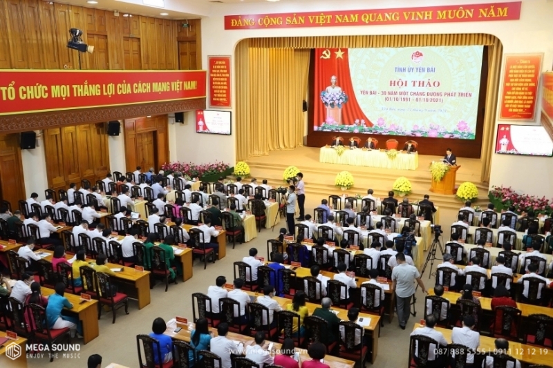 Giải pháp lắp đặt âm thanh hội trường chuyên nghiệp | Mega Sound