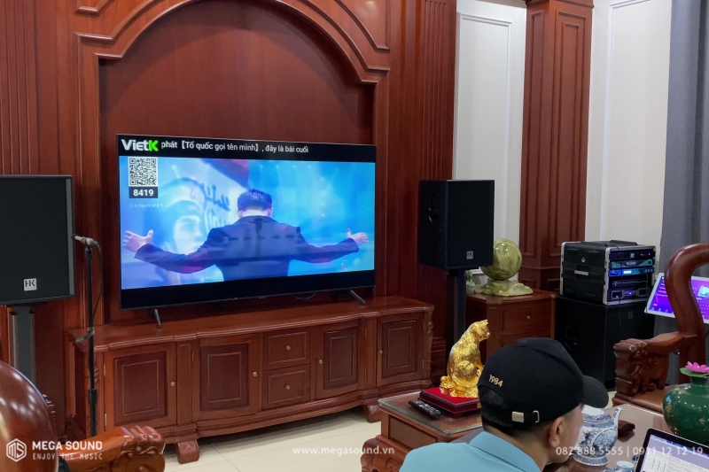 Dự án lắp đặt dàn karaoke HK Audio cao cấp cho gia đình chú Kiên tại Vĩnh Phúc