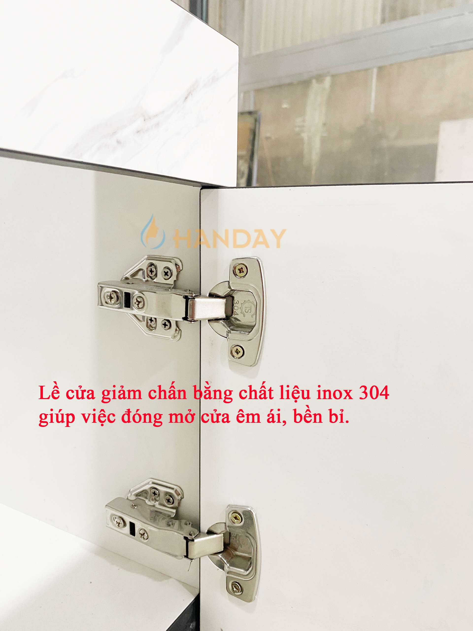 lề cửa tủ lavabo pvc handay