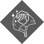 Bước 1: Giặt nón<br>100% Bằng tay