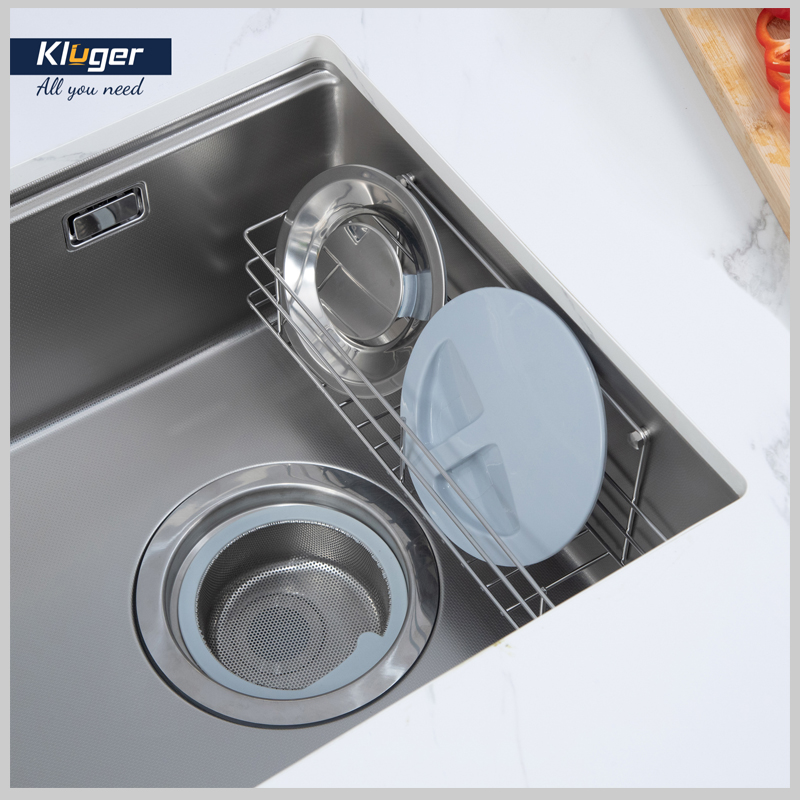 Hệ thống thoát nước Kluger KY8045SL với bát rác 3 lớp chống nghẹt