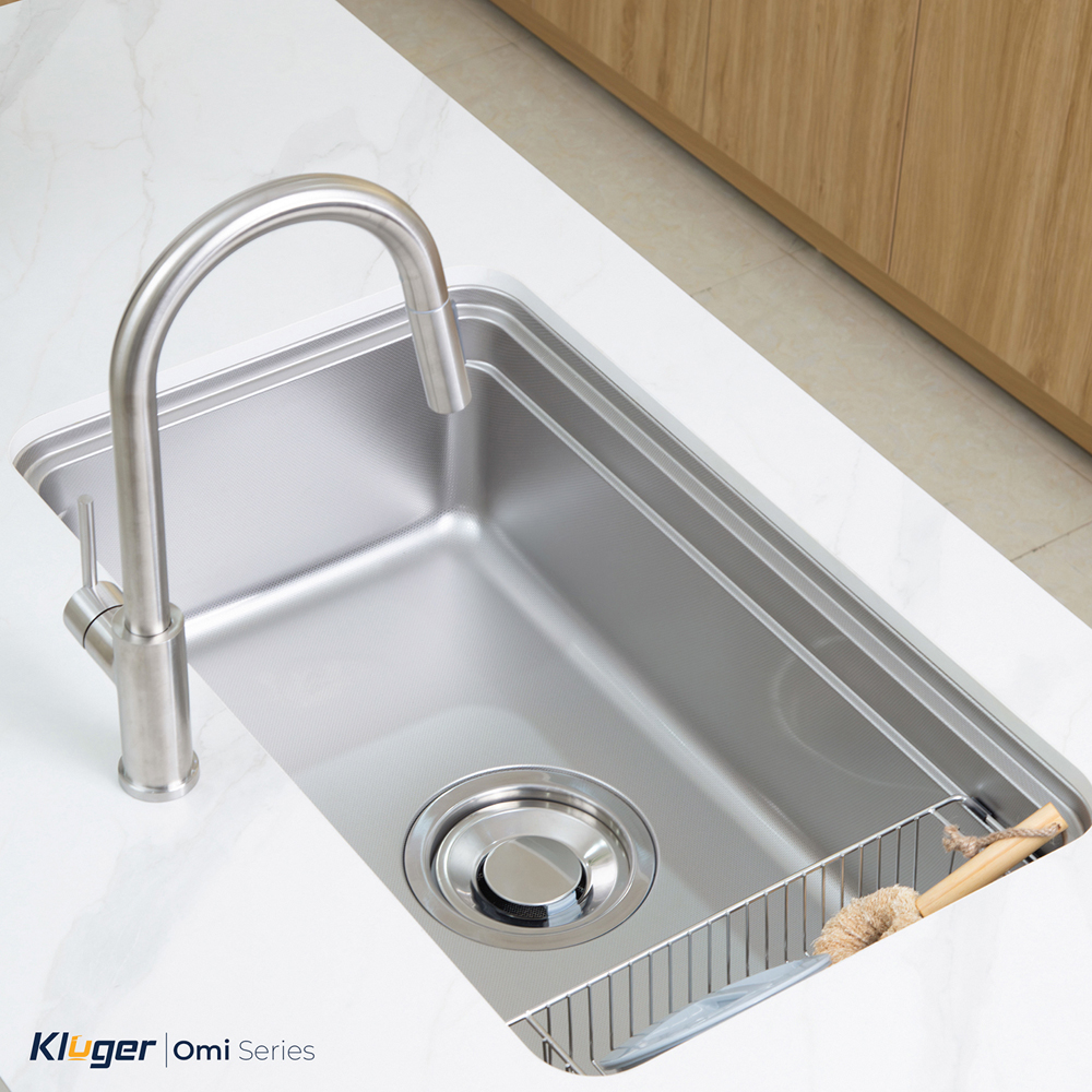 Cấu tạo bề mặt Linen dập nổi chống xước và chống bám dầu mỡ trên chậu Kluger