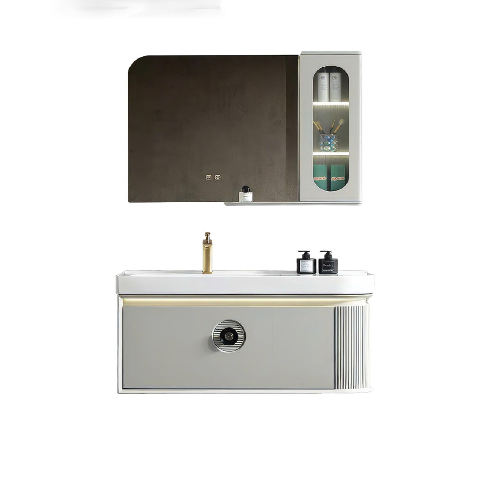 Bộ tủ chậu lavabo PVC Teady 8048-90 kích thước 90cm cao cấp chống nước 100%