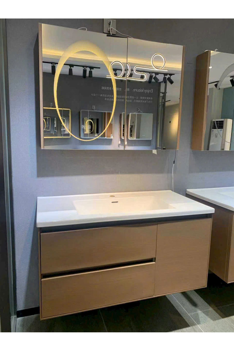 Bộ tủ chậu lavabo YS109 làm từ inox 304 chống nước tuyệt đối