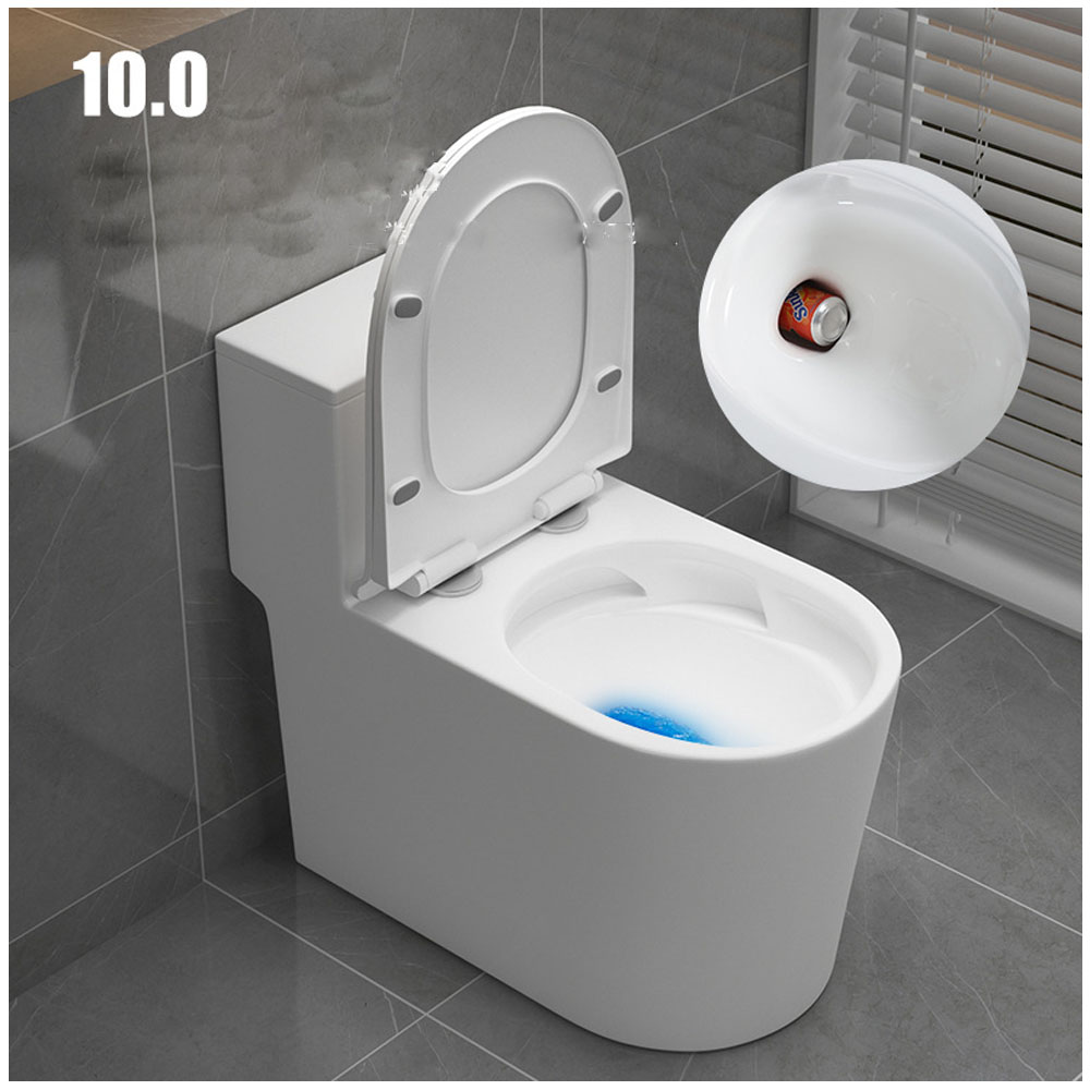Bồn cầu một khối S038 phủ men Nano Tuyết trắng sáng chống bám bẩn