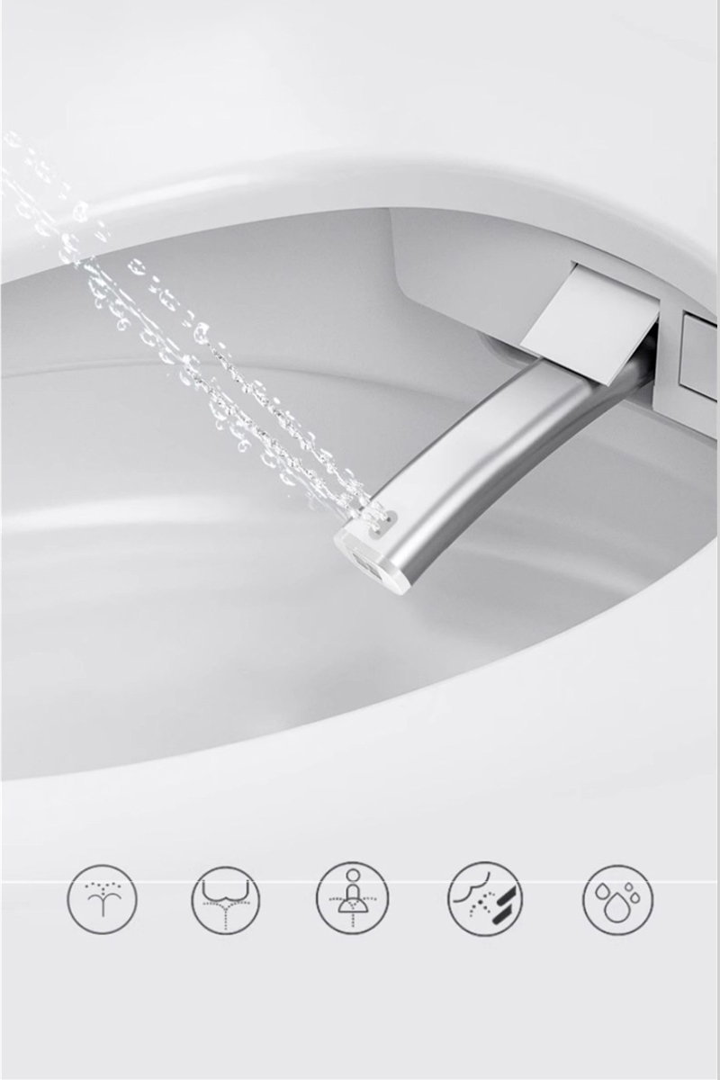  Bồn cầu R-201G xịt rửa đa chế độ cho vệ sinh tối ưu