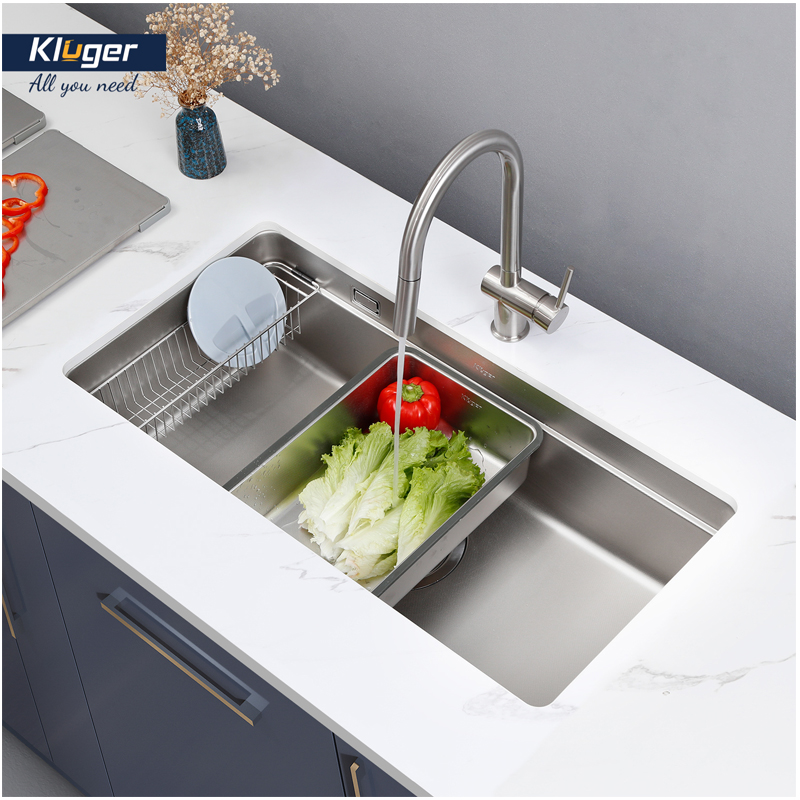 Chậu rửa bát Kluger KU8844FS Plus thoát nước nhanh