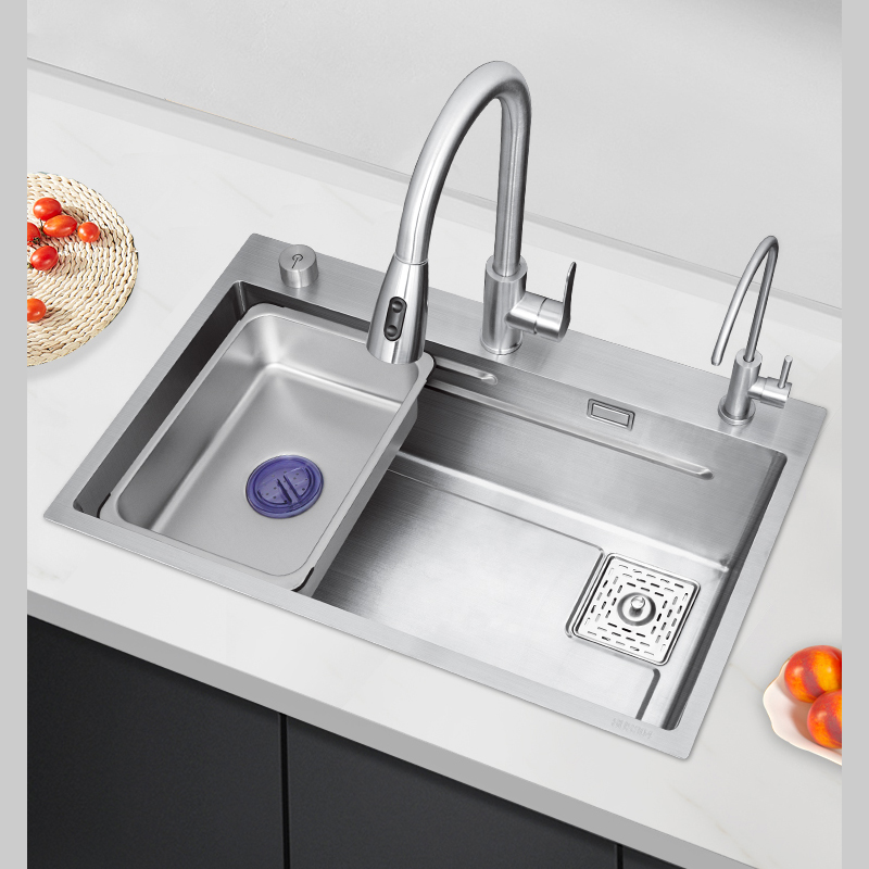 Chậu rửa bát 1 hố CR6846 Inox 304 – chống ồn, dễ lắp đặt, bề mặt đánh bóng