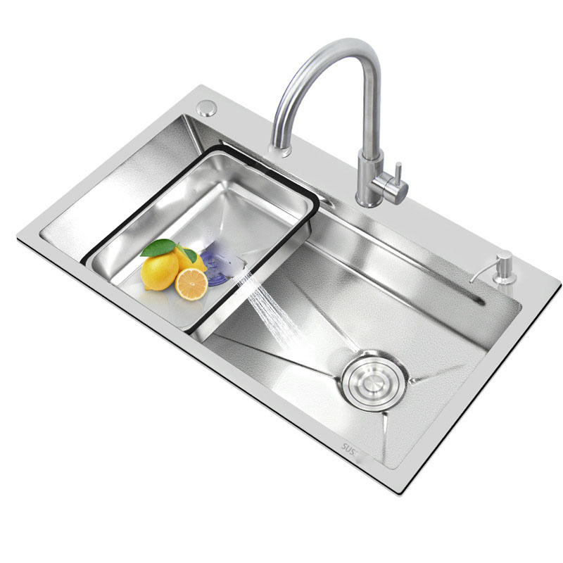 Chậu rửa bát 1 hố inox 304 7546 thiết kế hiện đại