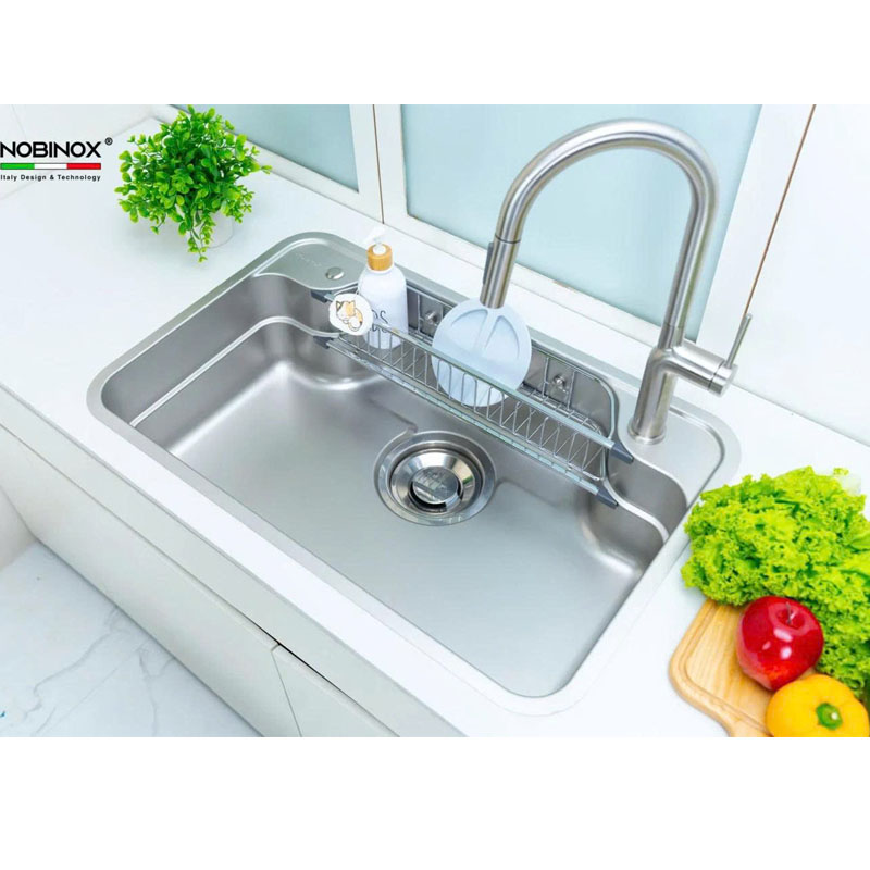 Chậu rửa bát inox 304 POSCO Nobinox ARVO B180 bền đẹp không gỉ