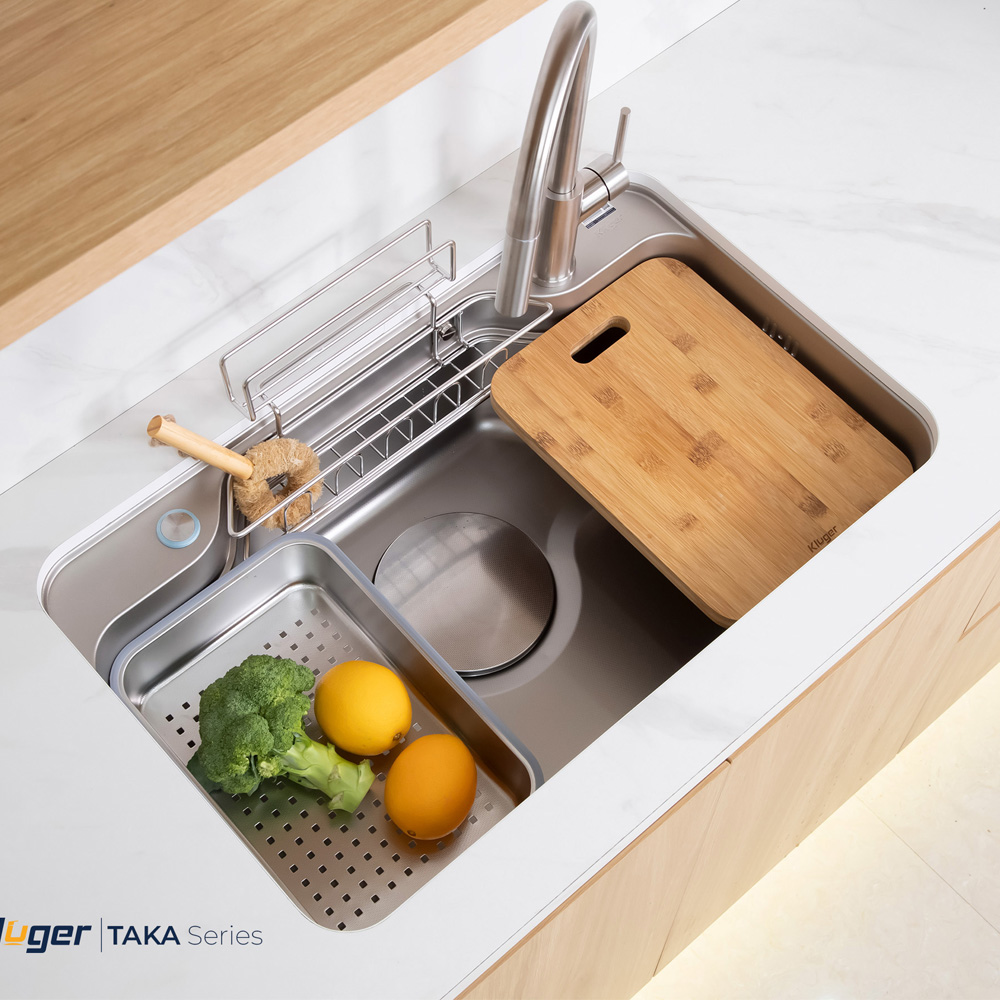 Chậu rửa bát 1 hố Kluger KF7848FS – S78 Plus thiết kế chuẩn Nhật Bản sang trọng