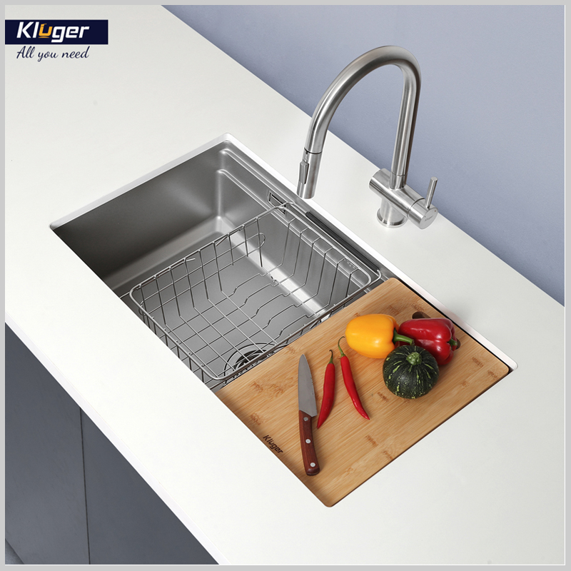 Thiết Kế 1 Hố Sâu Lòng chậu rửa Kluger KWU8161FS