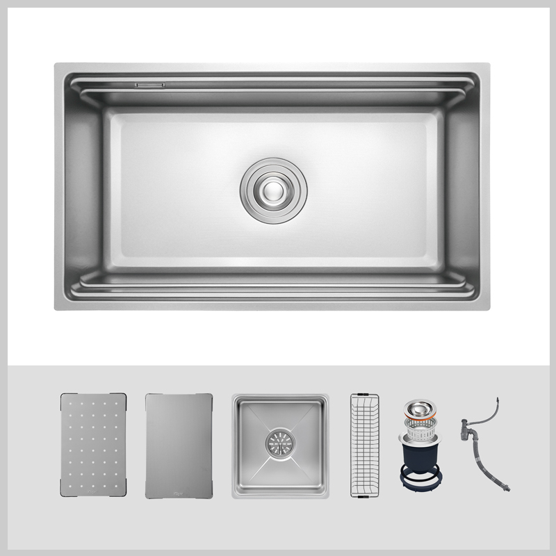 Chậu rửa bát Kluger KWU8161FS – S76 Plus | Inox 304 POSCO, chống xước, thiết kế hiện đại