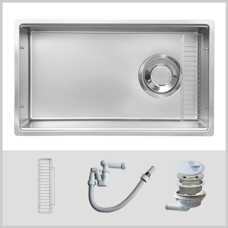 Chậu rửa bát Kluger KY7545FS – S75 inox 304 lắp âm bàn hiện đại