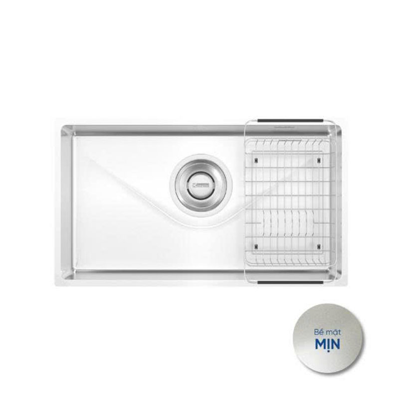 Chậu rửa bát Konox Tari 800SM – 1 hố inox 304 bề mặt mịn, thiết kế Nhật Bản