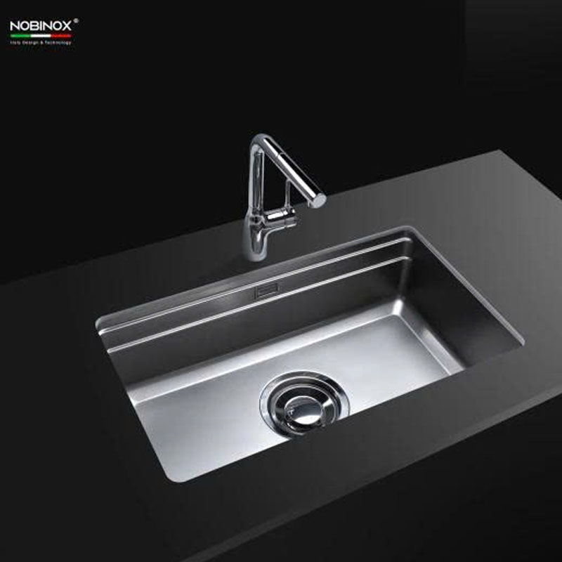 Chậu Rửa Bát Nobinox LIRA NJ566D bề mặt hạt Linen chống xước